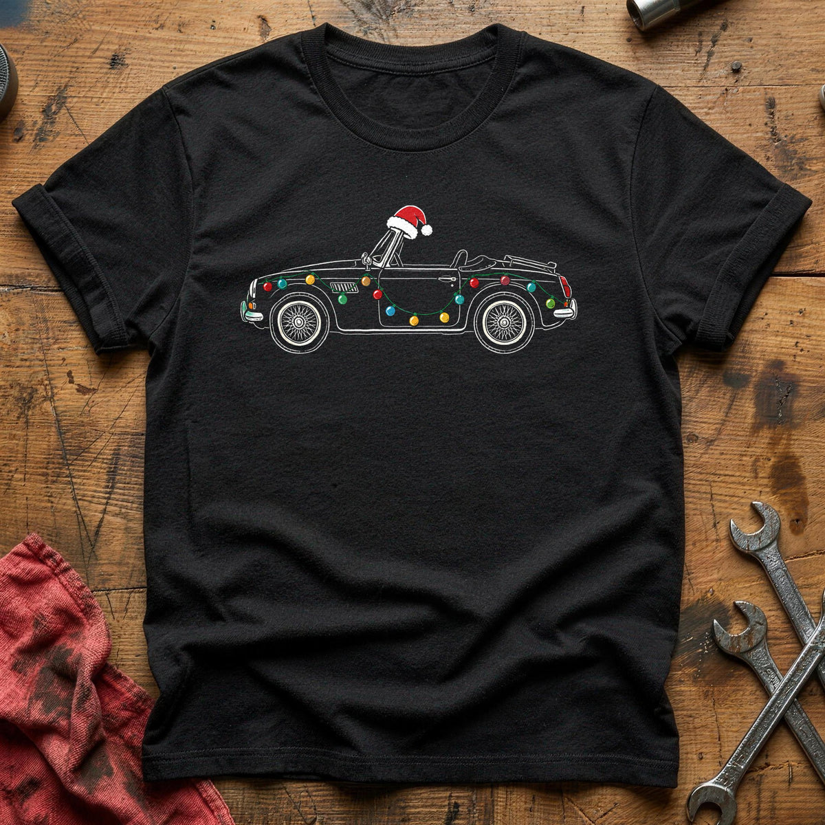 Convertible Christmas Lights 87 T-Shirt - Black