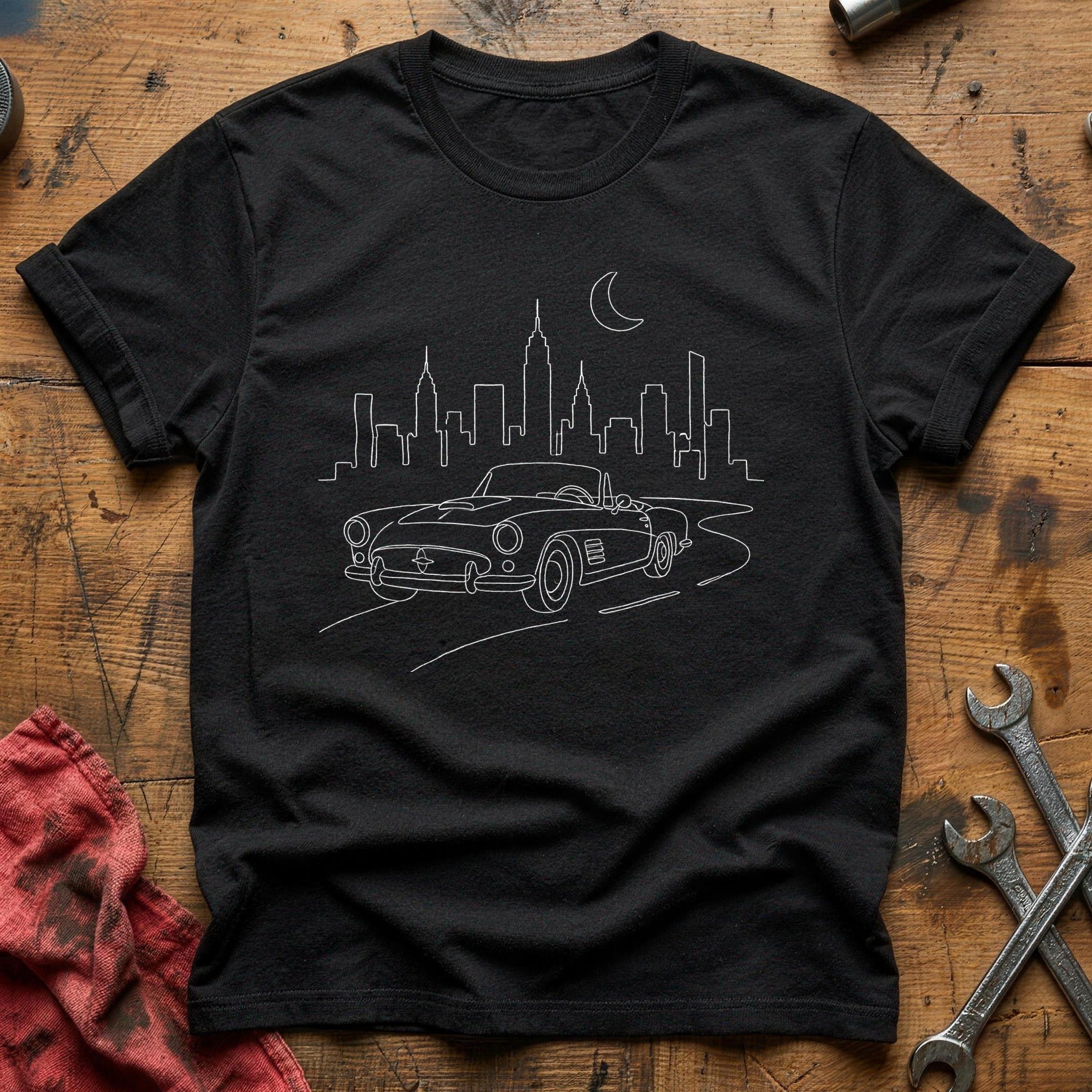 Convertible City Night 73 T-Shirt - Black