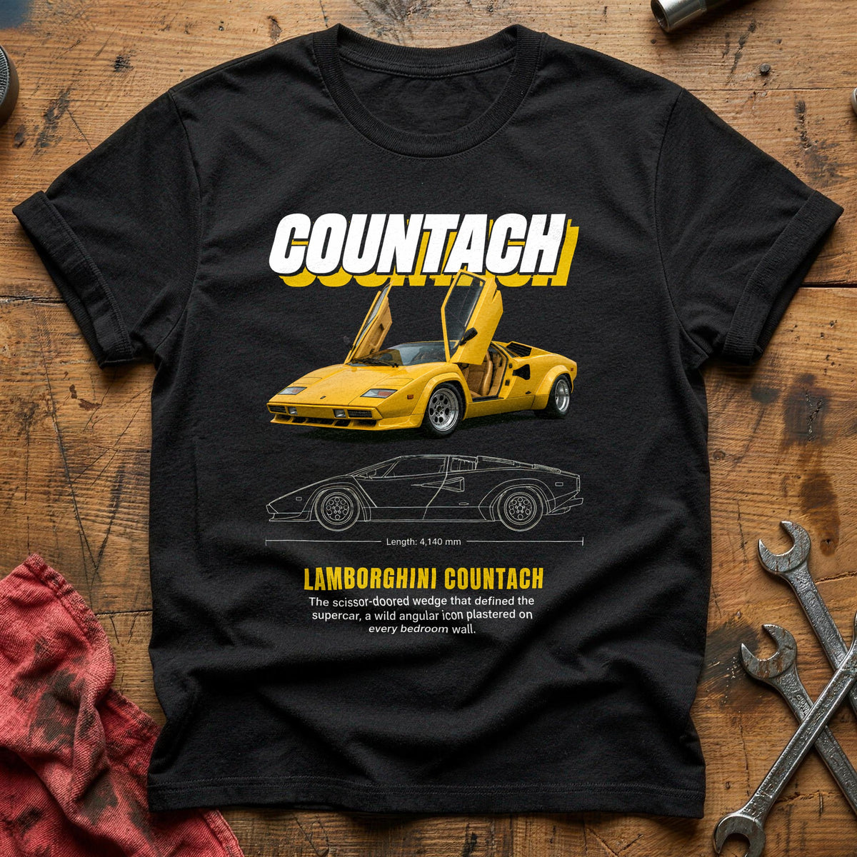 Countach 26 T-Shirt - Black