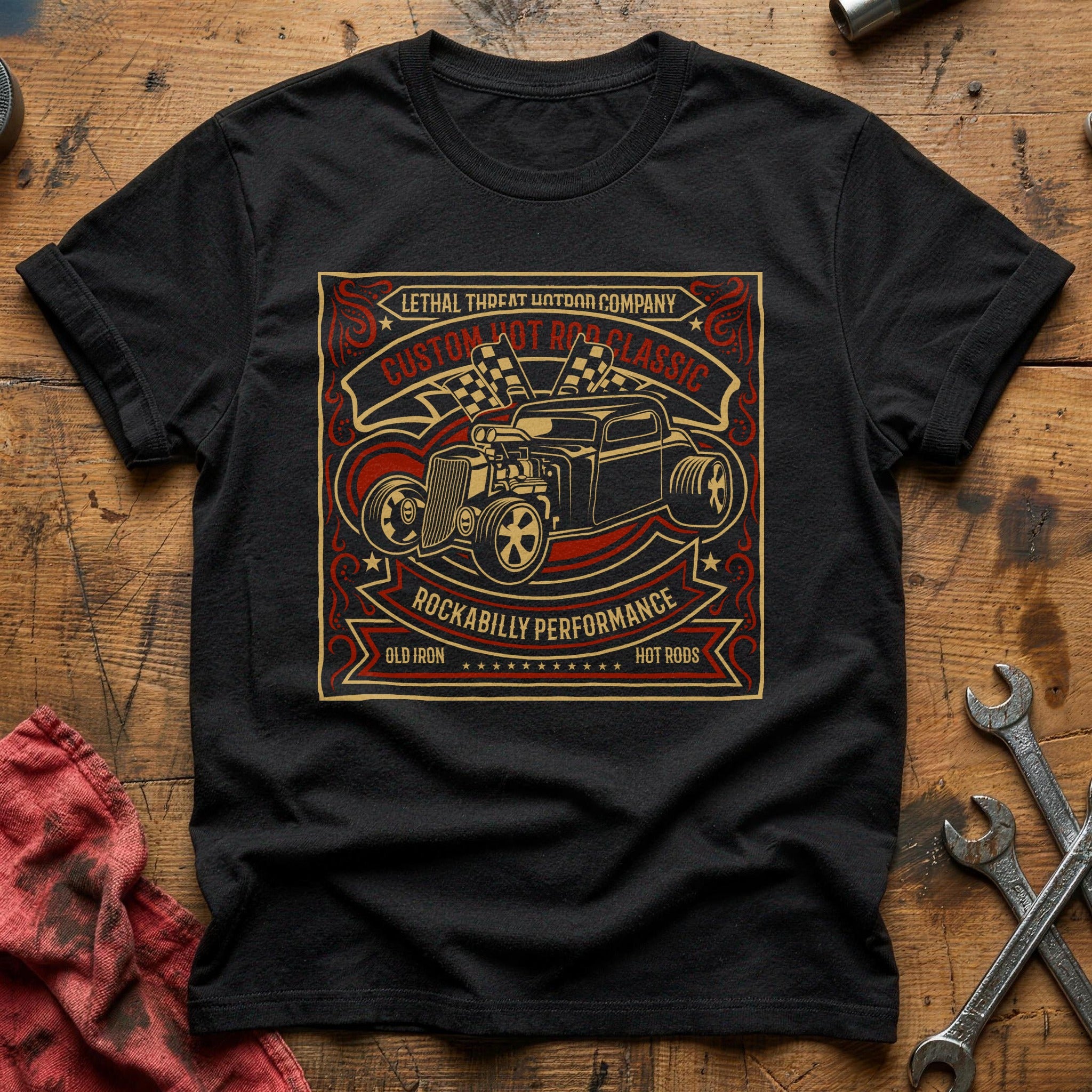 Custom hot rod classic T-Shirt - Black