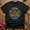 Custom turbo engine garage T-Shirt - Black