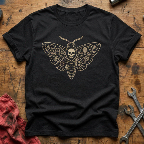 Deaths Head Moth Gears 11 T-Shirt - Black