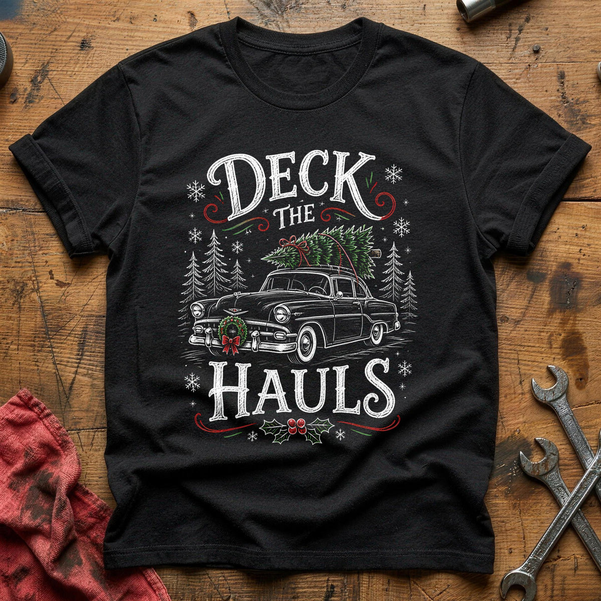 Deck The Hauls 40 T-Shirt - Black