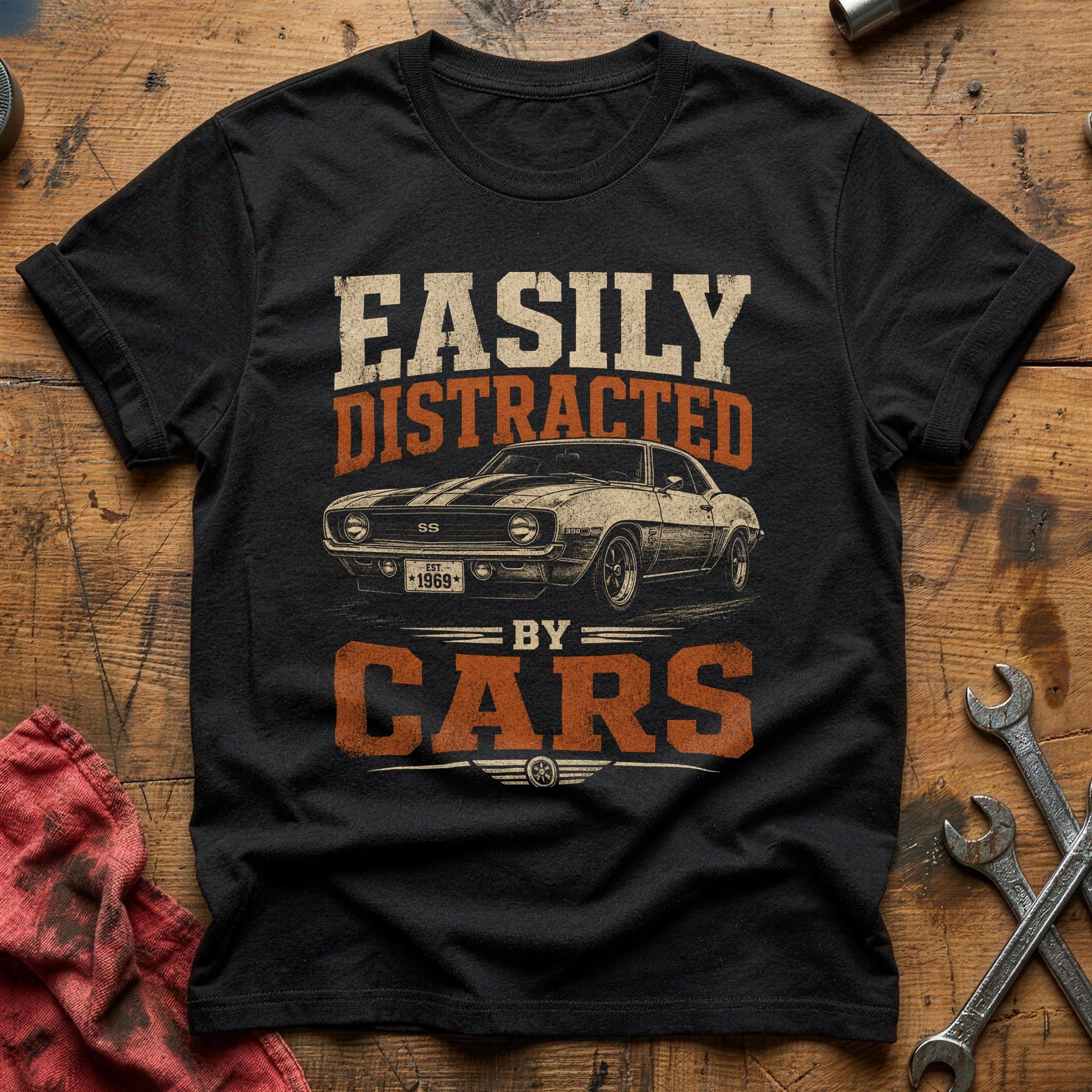 Distracted by Classics T-Shirt - Black