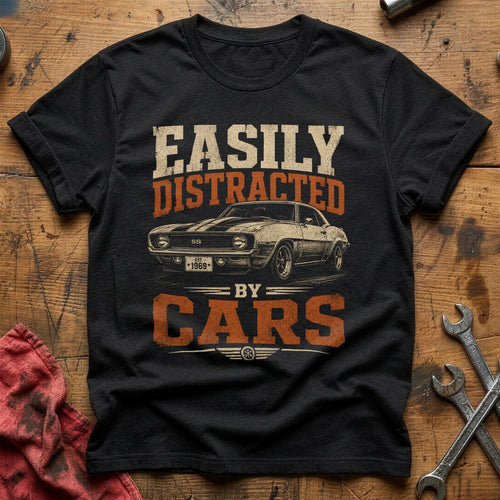 Distracted by Classics T-Shirt - Black