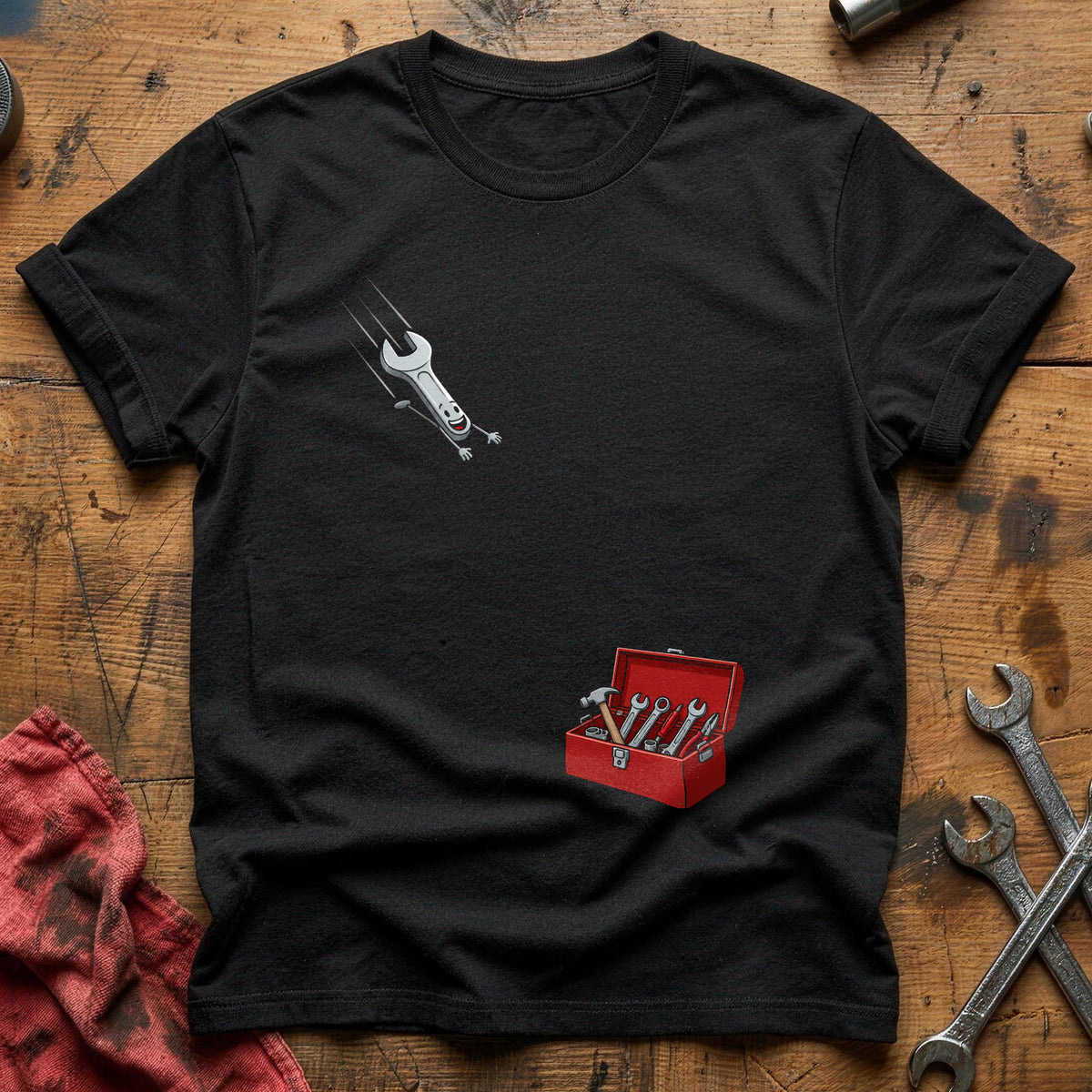 Diving Spanner Toolbox 26 T-Shirt - Black