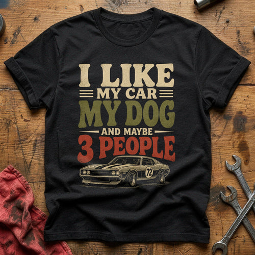 Dog & Selective People T-Shirt - Black