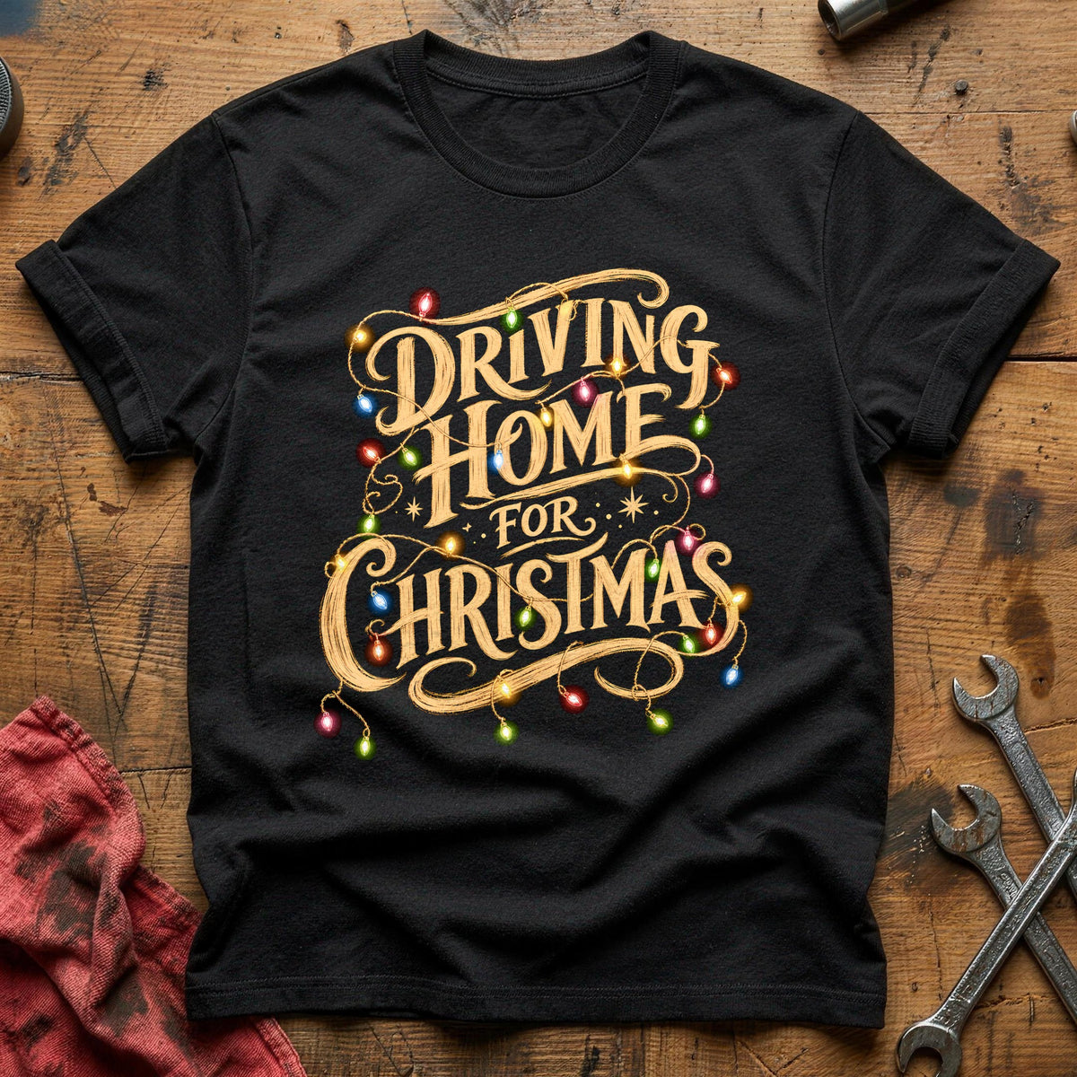Driving Home For Christmas 10 T-Shirt - Black