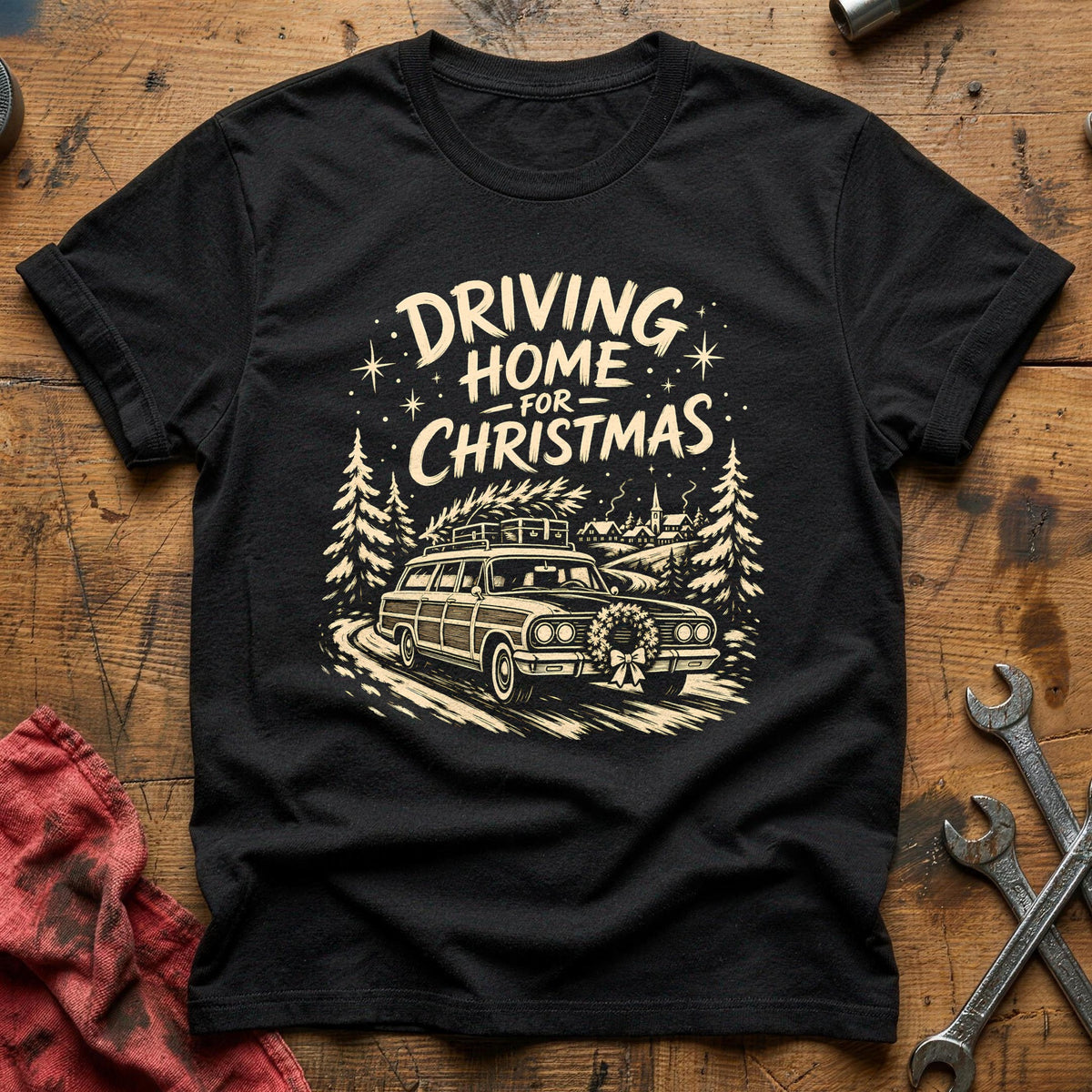 Driving Home For Christmas 15 T-Shirt - Black