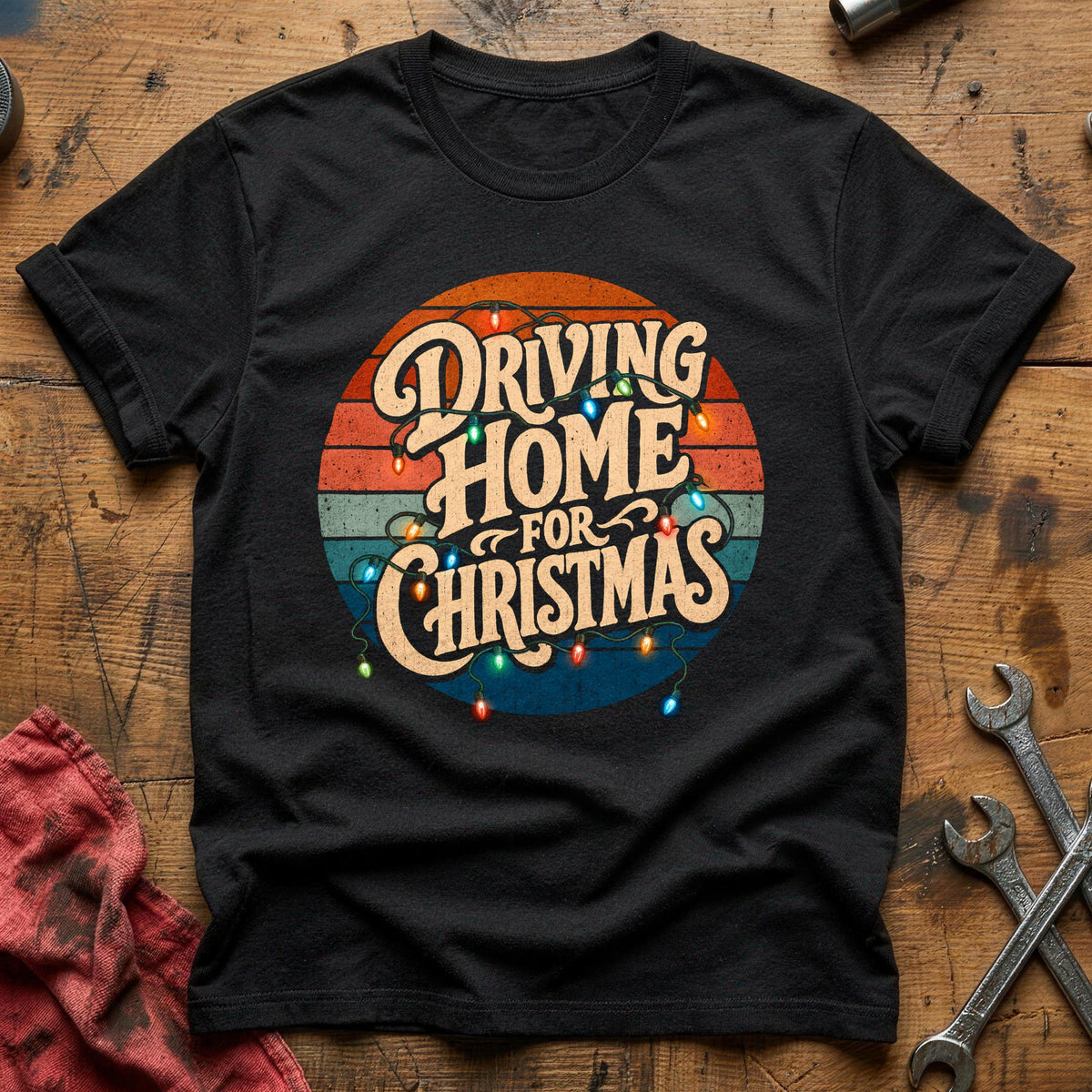 Driving Home For Christmas 17 T-Shirt - Black