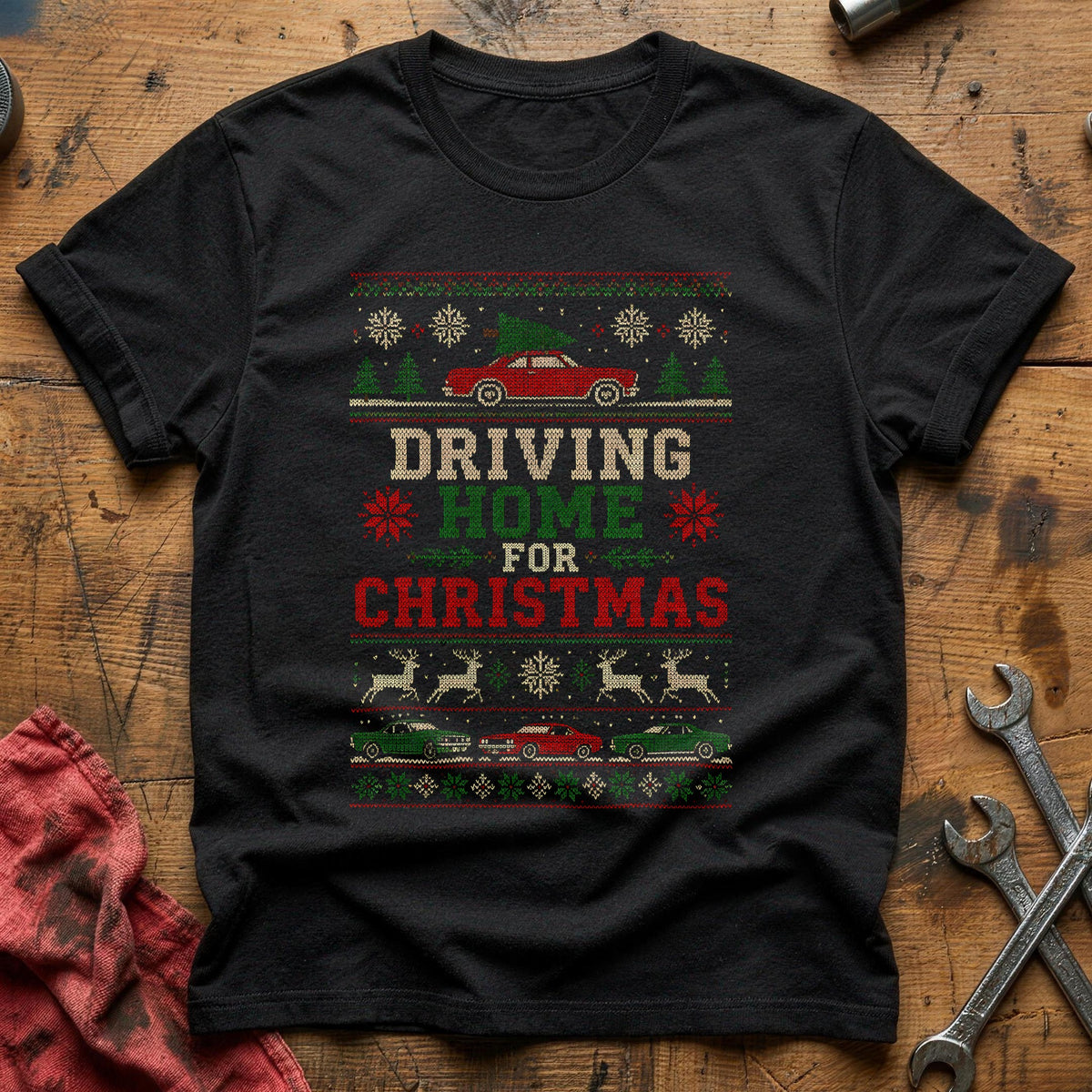 Driving Home Sweater 59 T-Shirt - Black