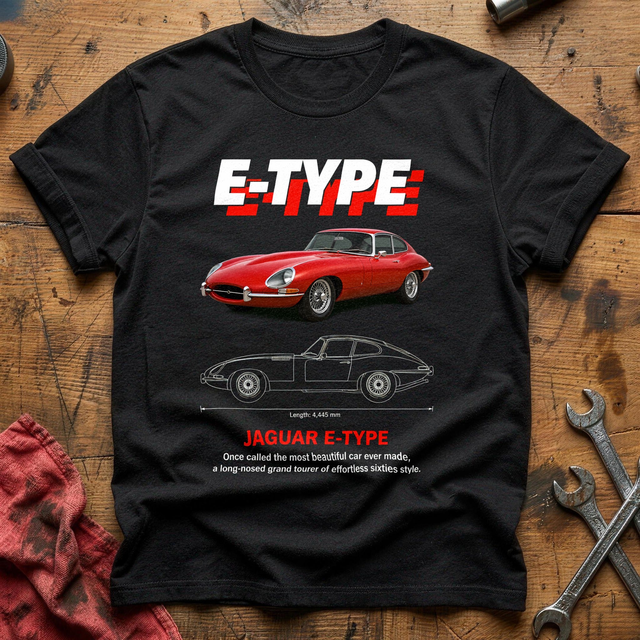 E Type 96 T-Shirt - Black