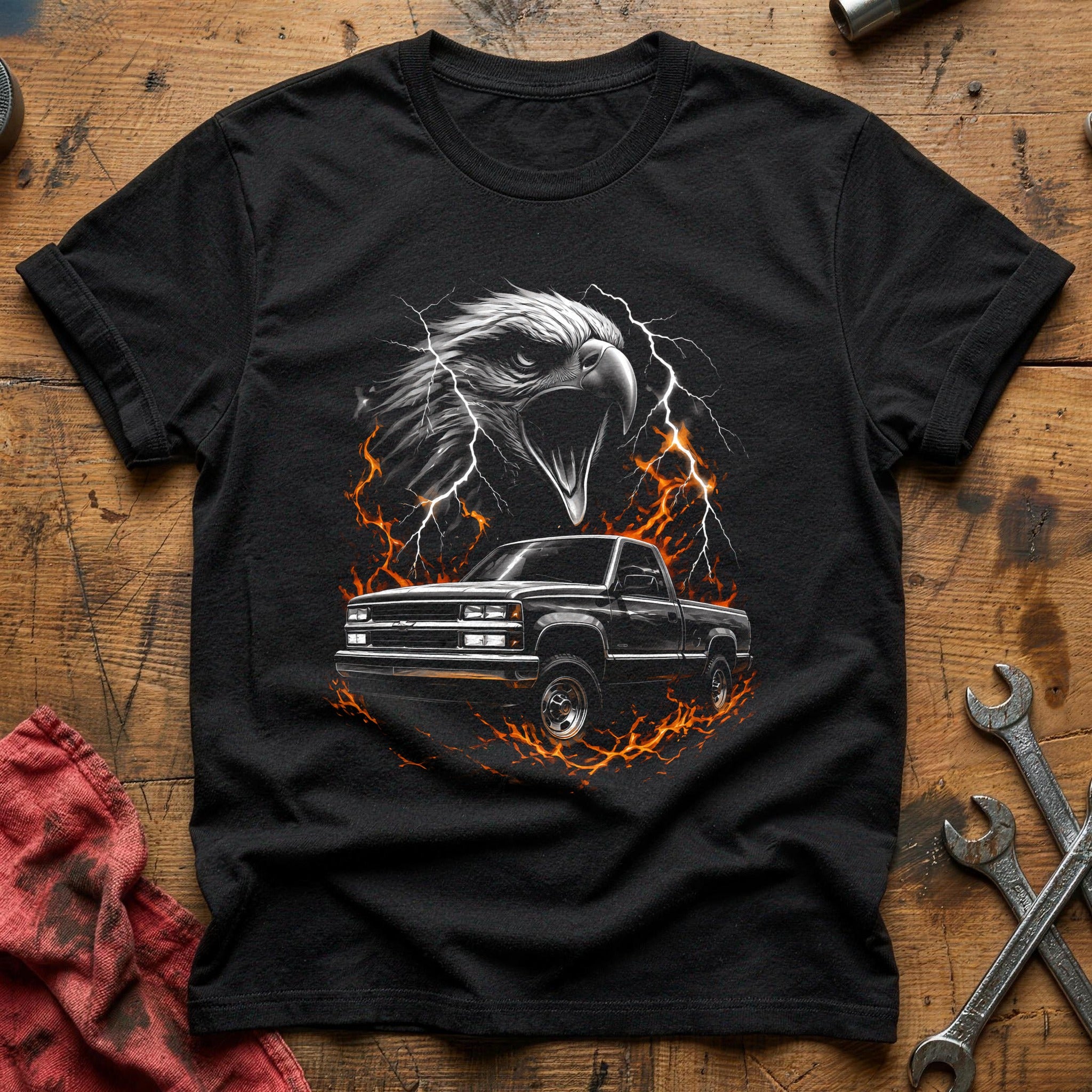 Eagle Truck Lightning T-Shirt - Black
