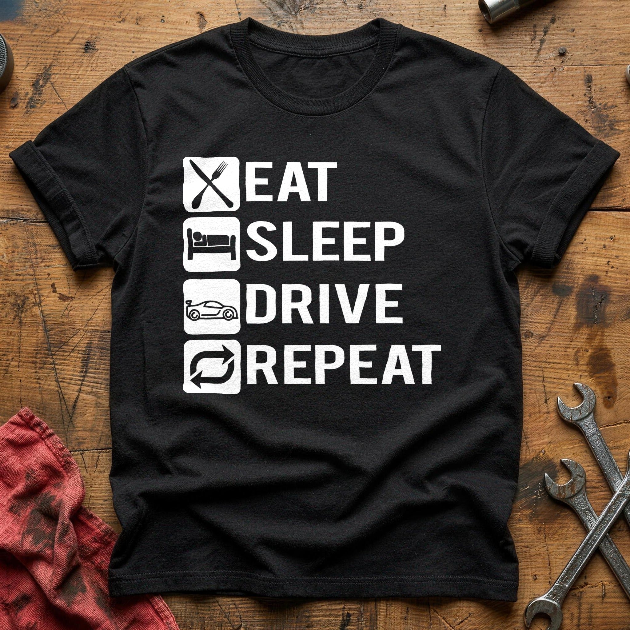 Eat sleep drive T-Shirt - Black