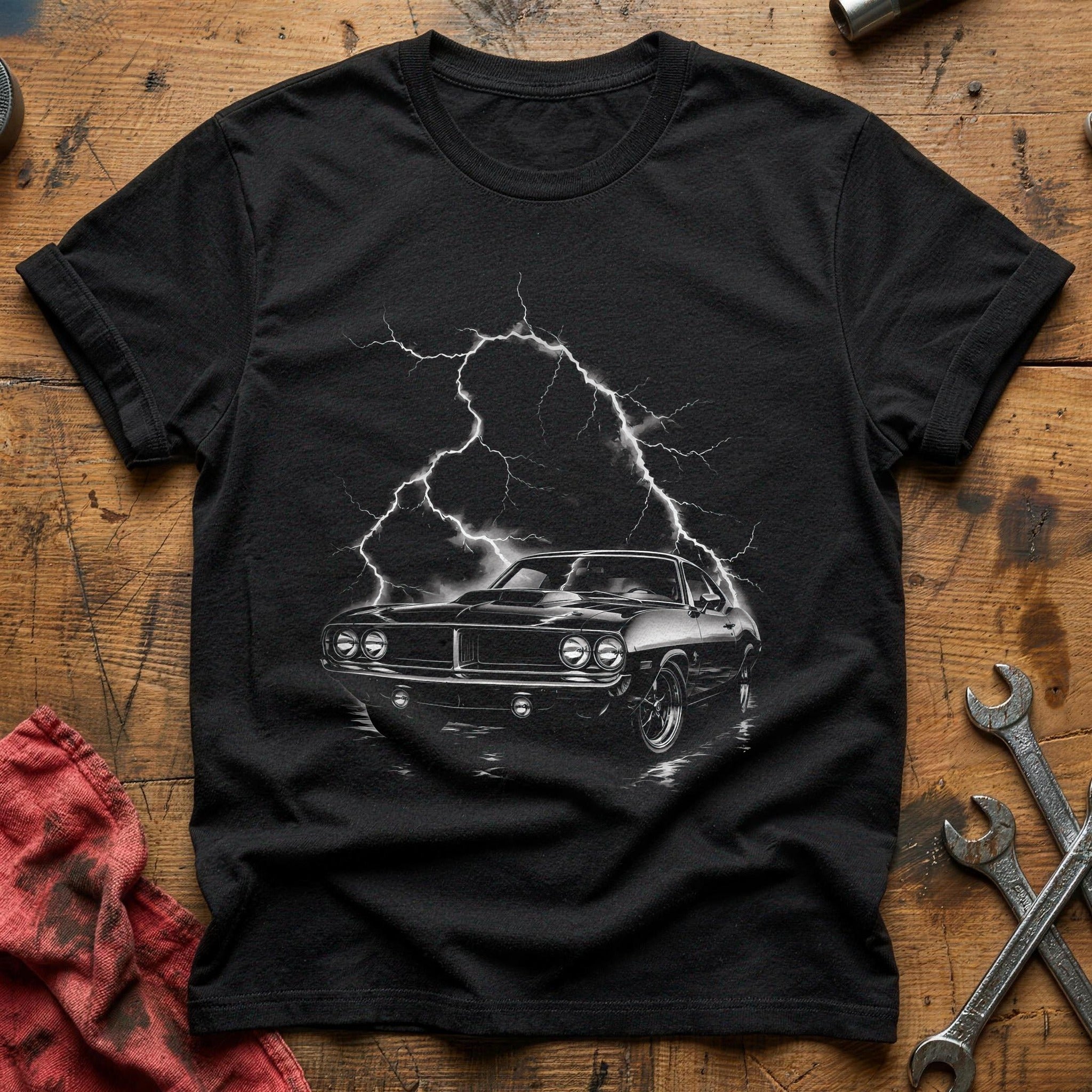 Electric Muscle Car T-Shirt - Black