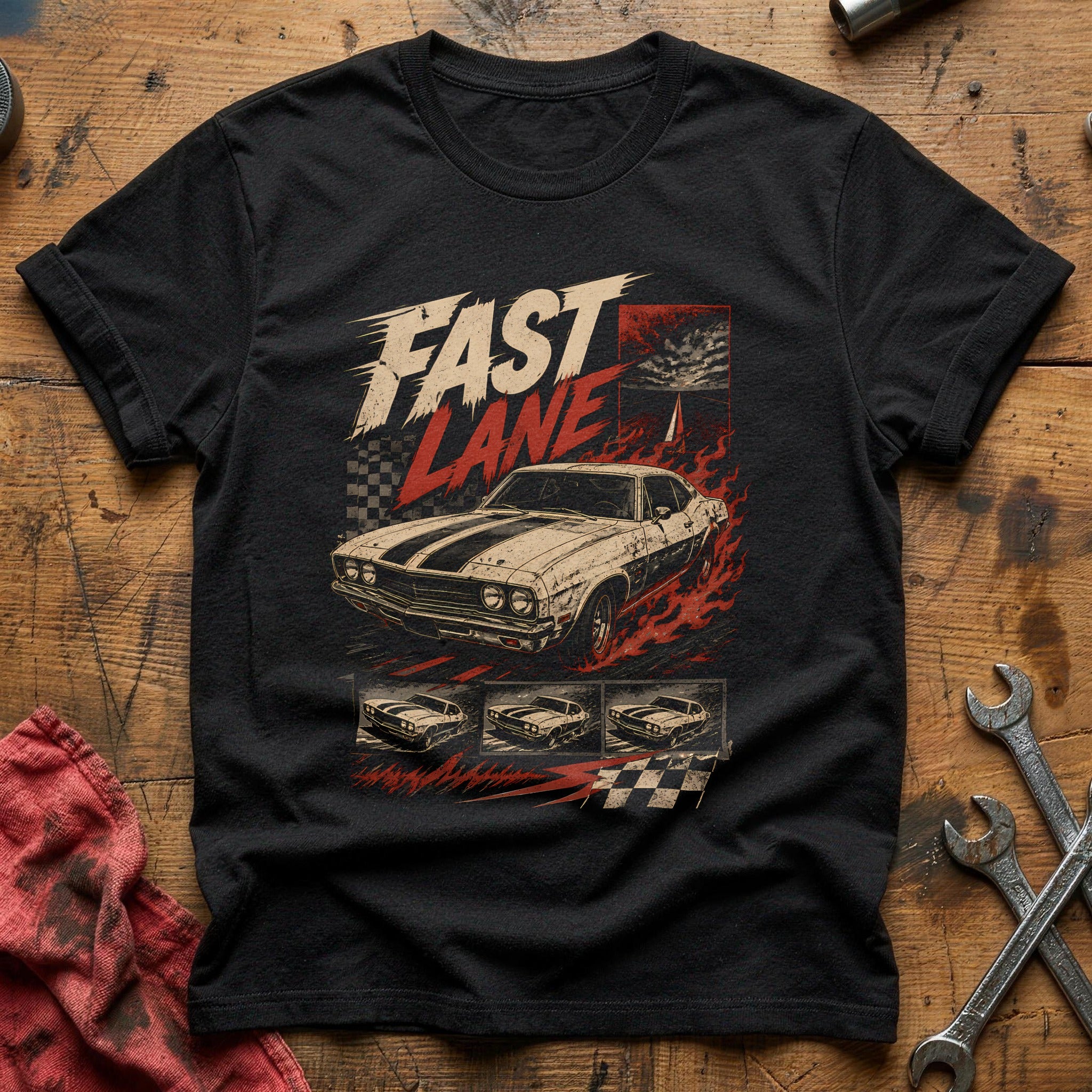 Fast Lane Legend T-Shirt - Black