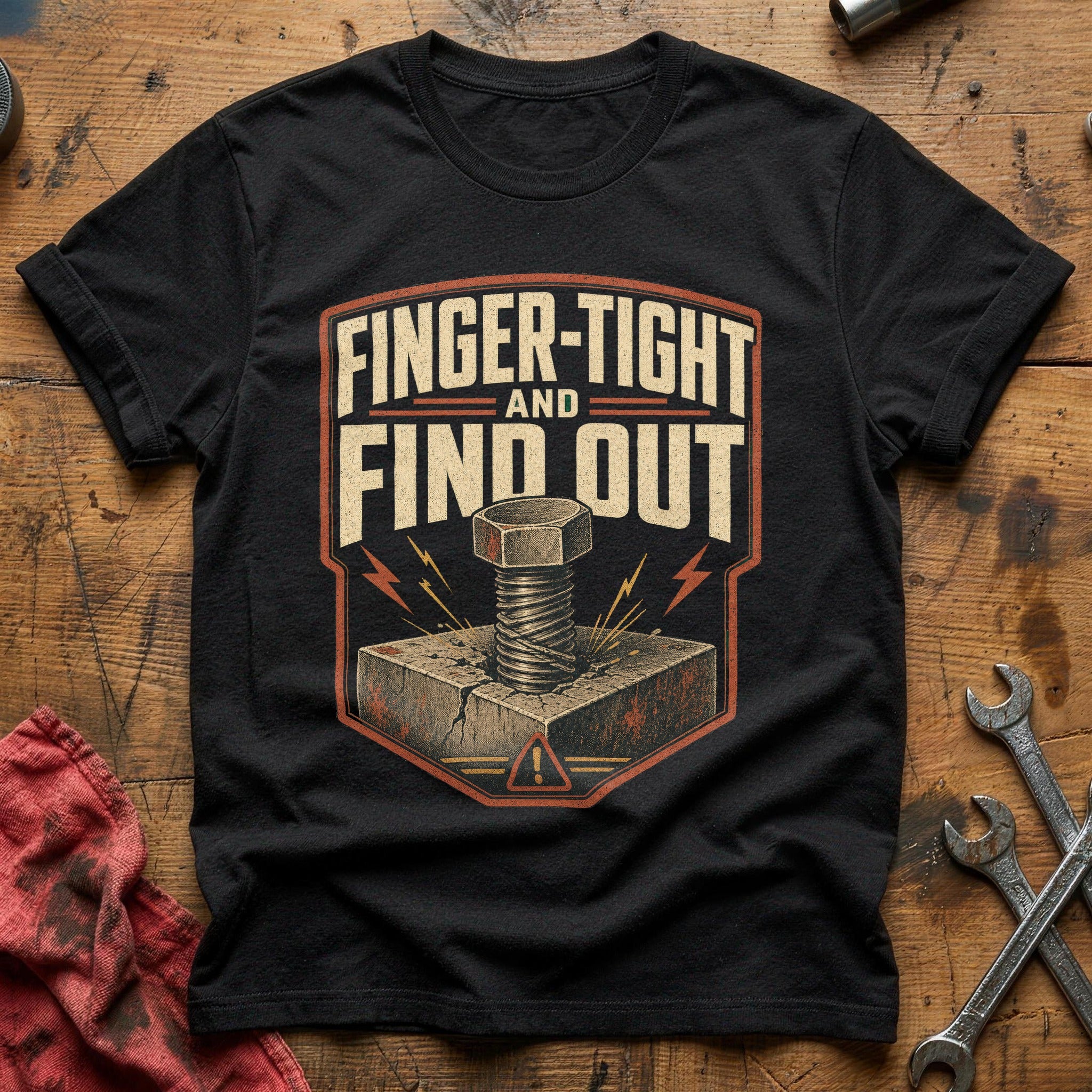 Finger Tight and Find Out T-Shirt - Black