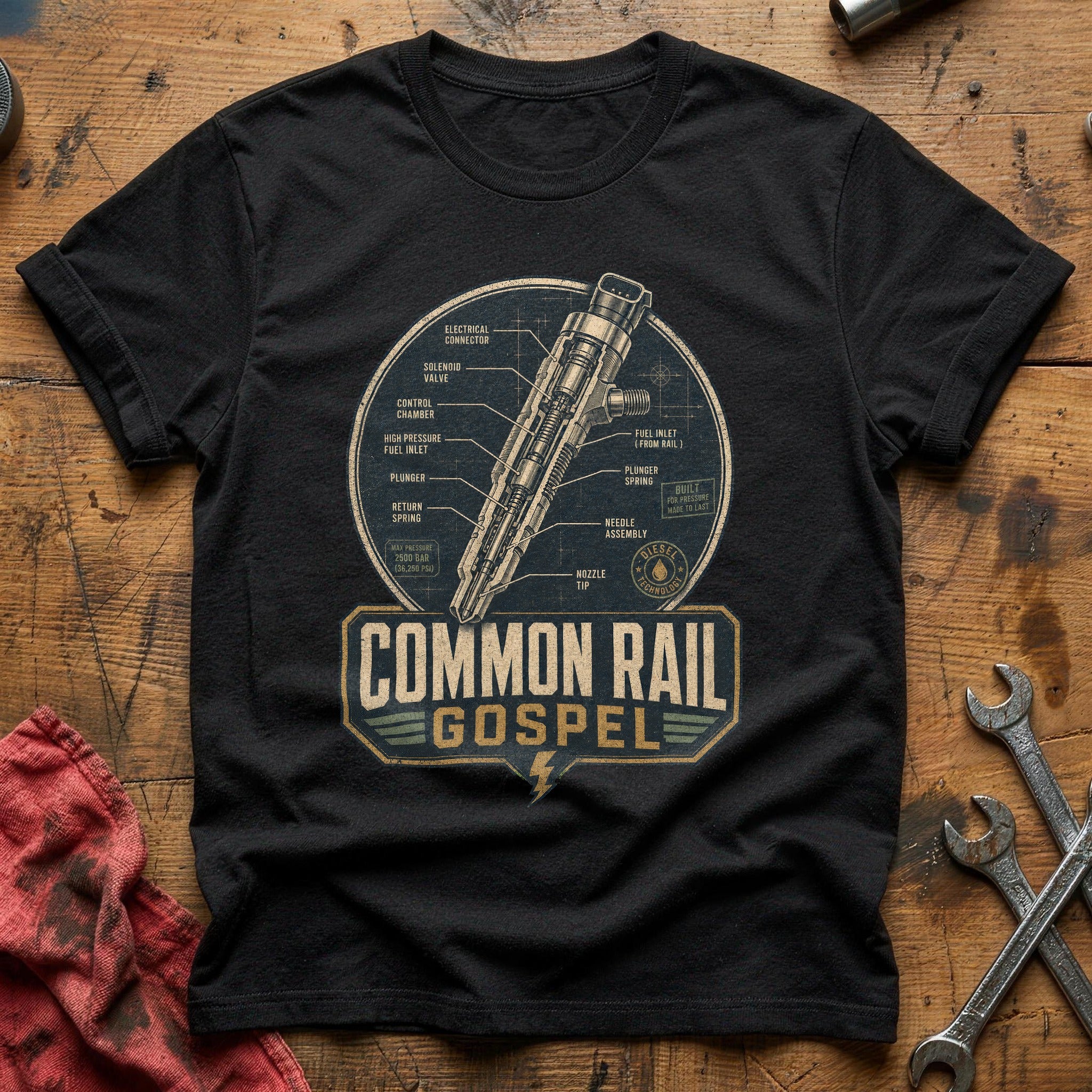 Fuel Injection Scripture T-Shirt - Black
