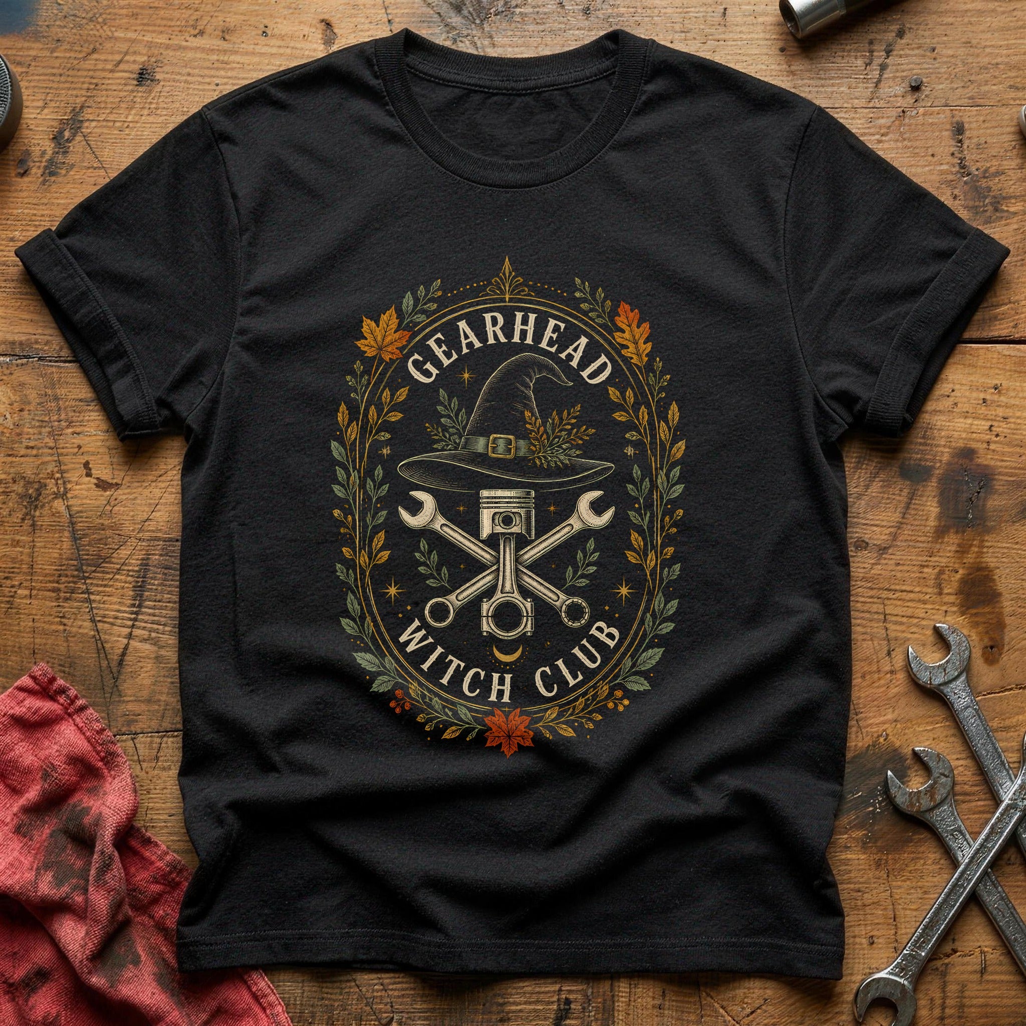 Gearhead Witch Club 43 T-Shirt - Black