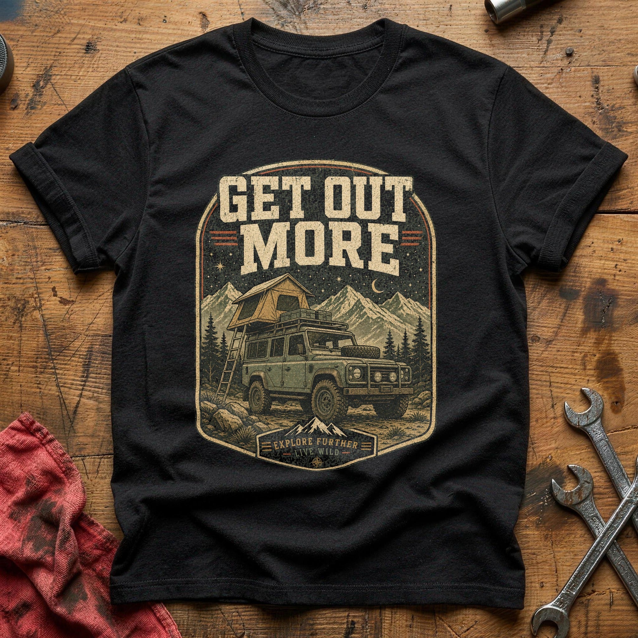 Get Out More T-Shirt - Black