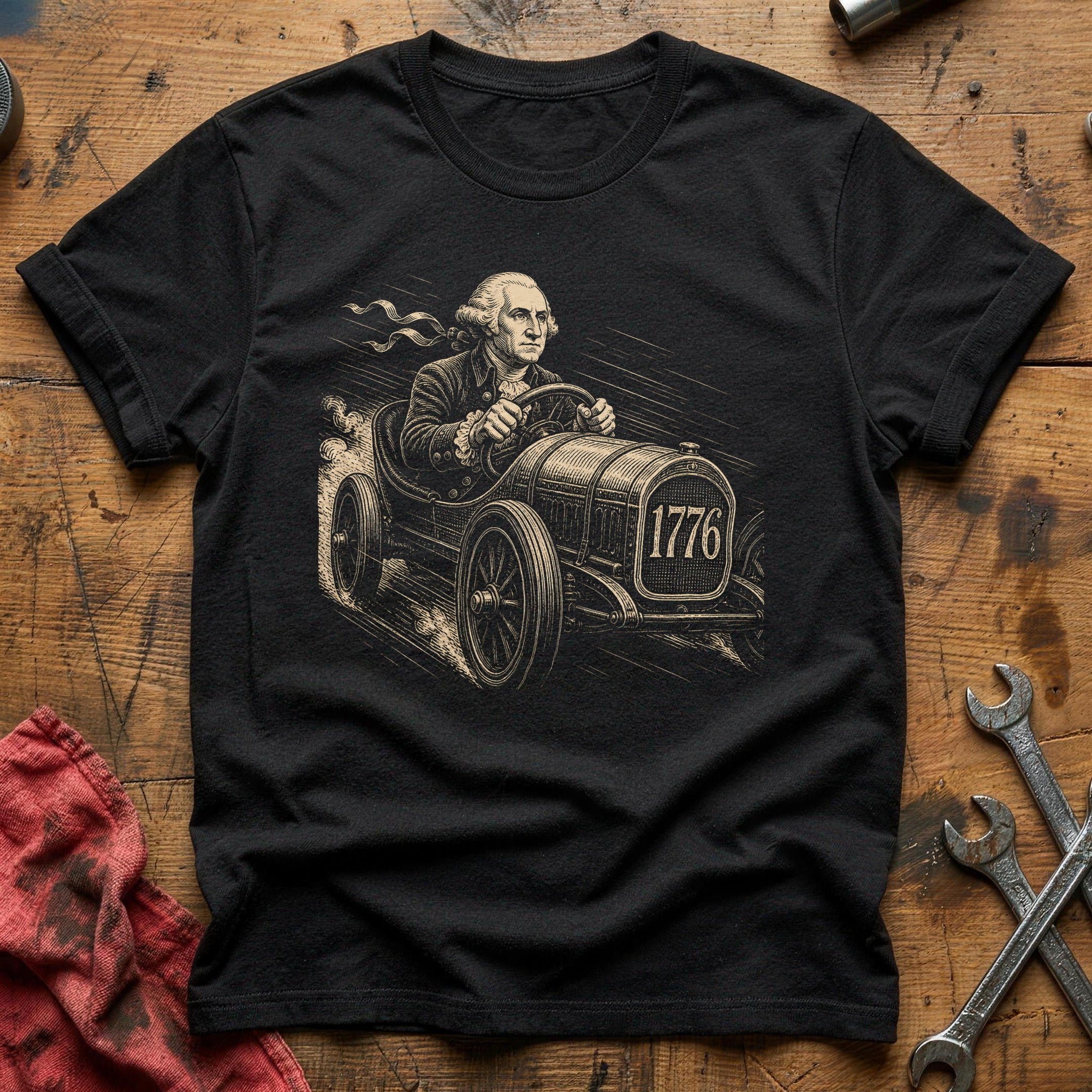 Golden Age Driver T-Shirt - Black