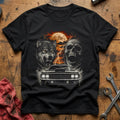 Grand Hotrod Wolf Skull 19 T-Shirt - Black