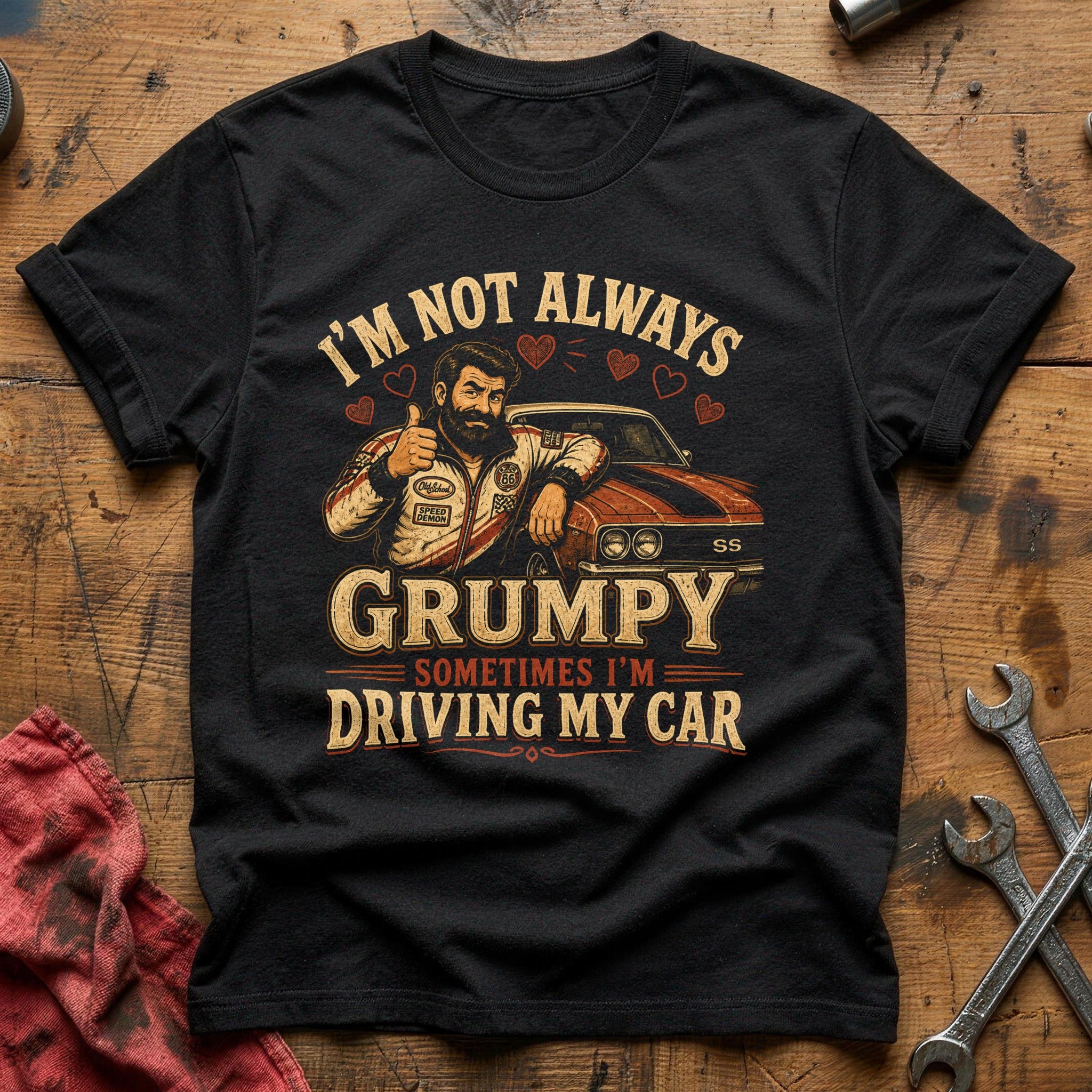 Grumpy & Gassed T-Shirt - Black
