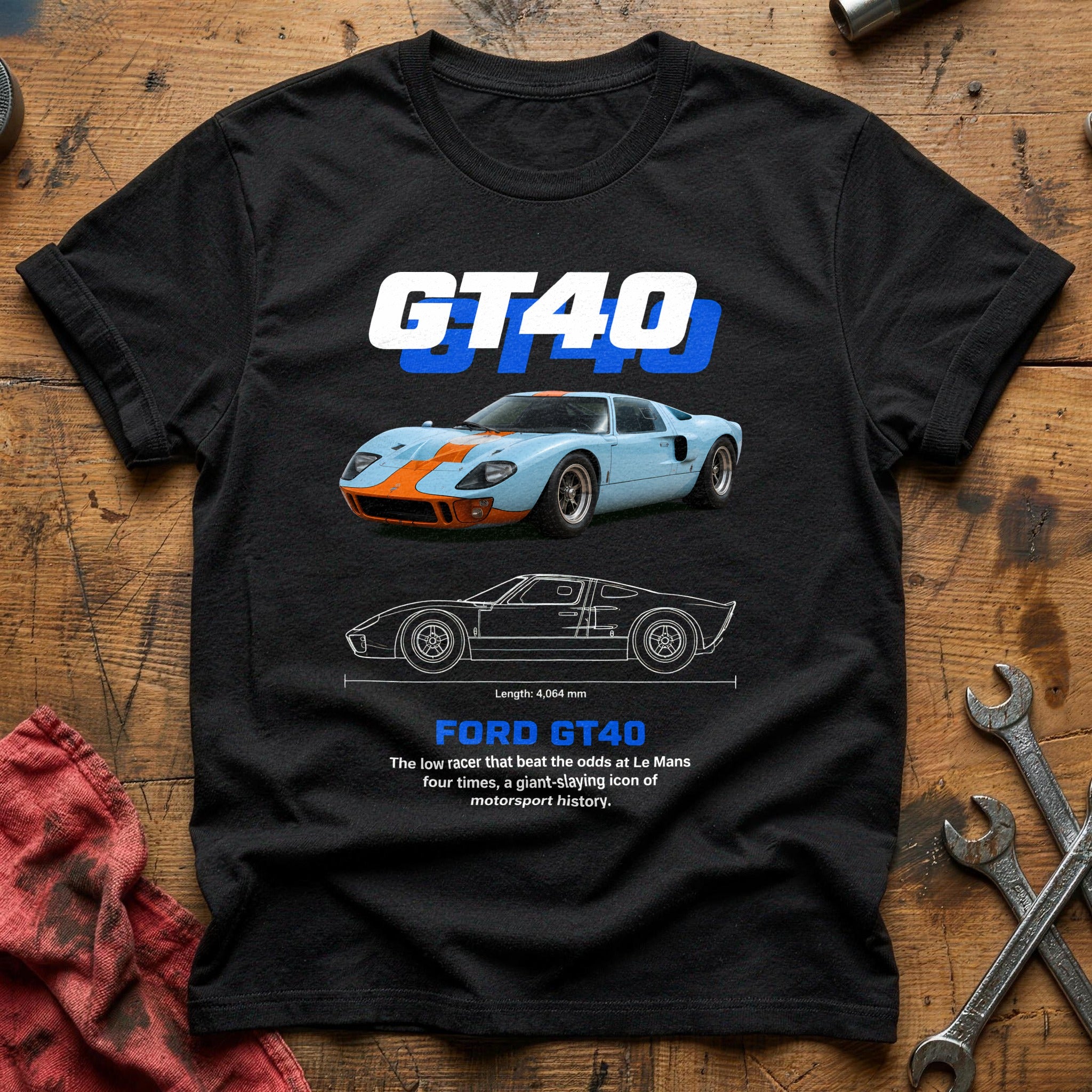 GT40 76 T-Shirt - Black