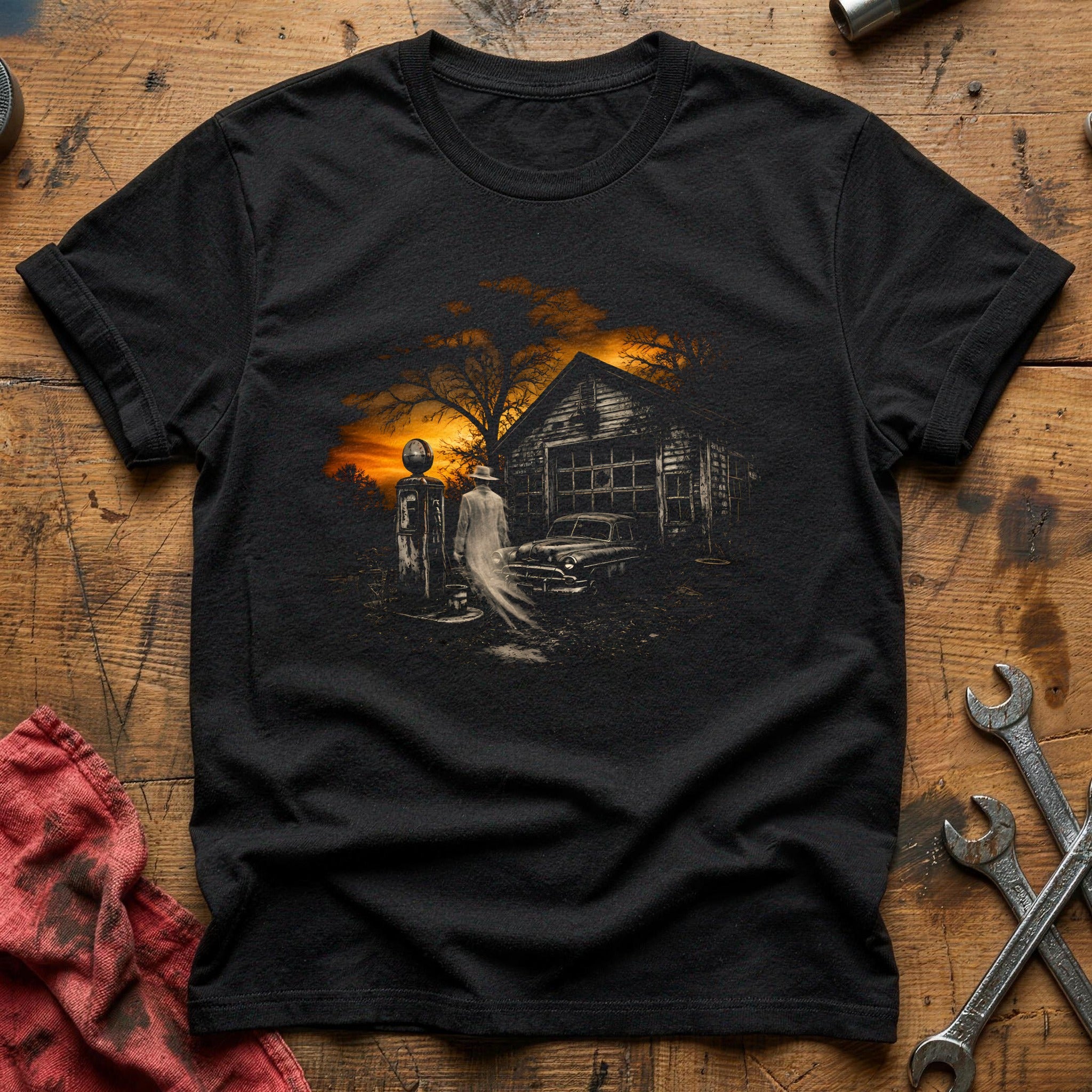 Haunted Garage Ghost 21 T-Shirt - Black