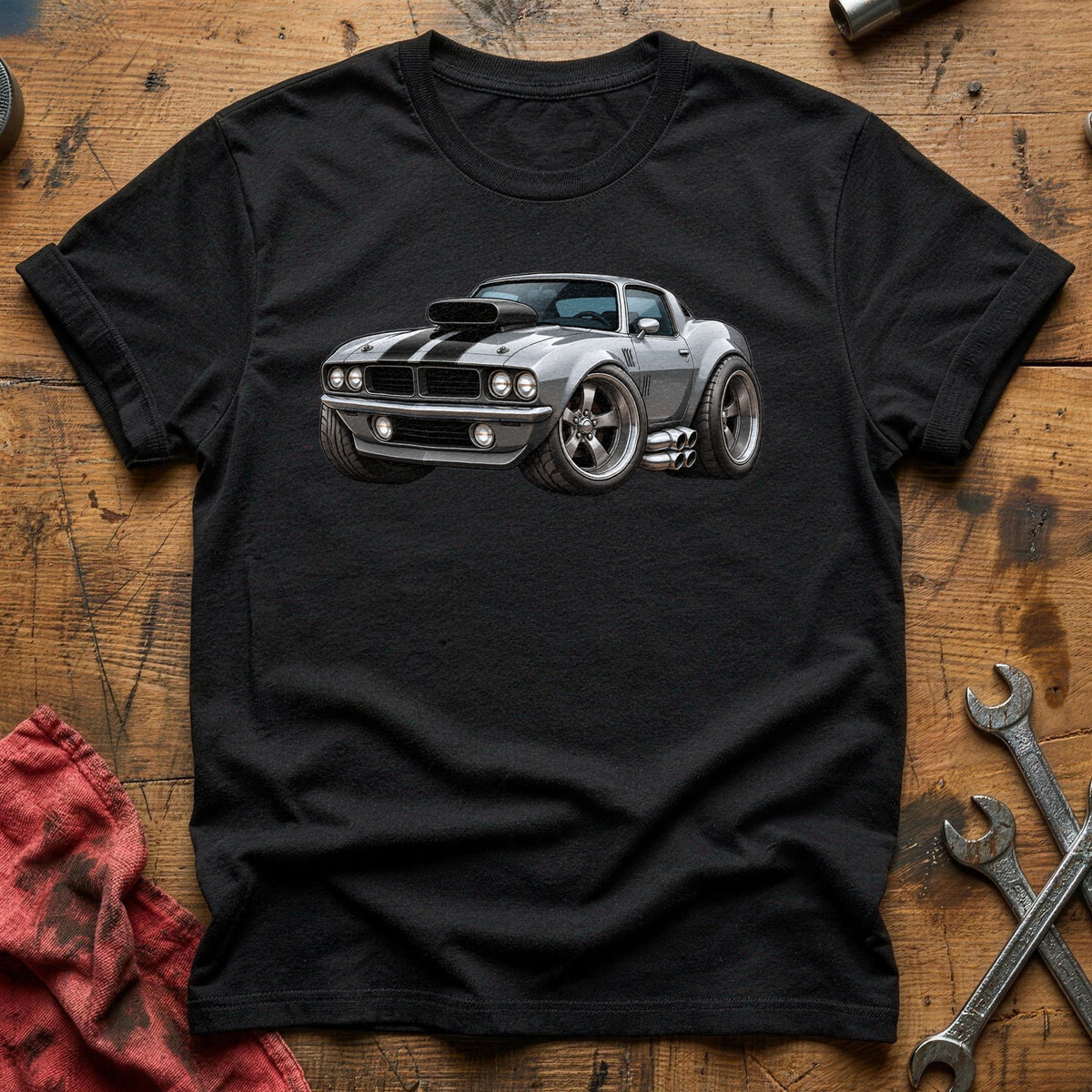 Heist Muscle Car 18 T-Shirt - Black