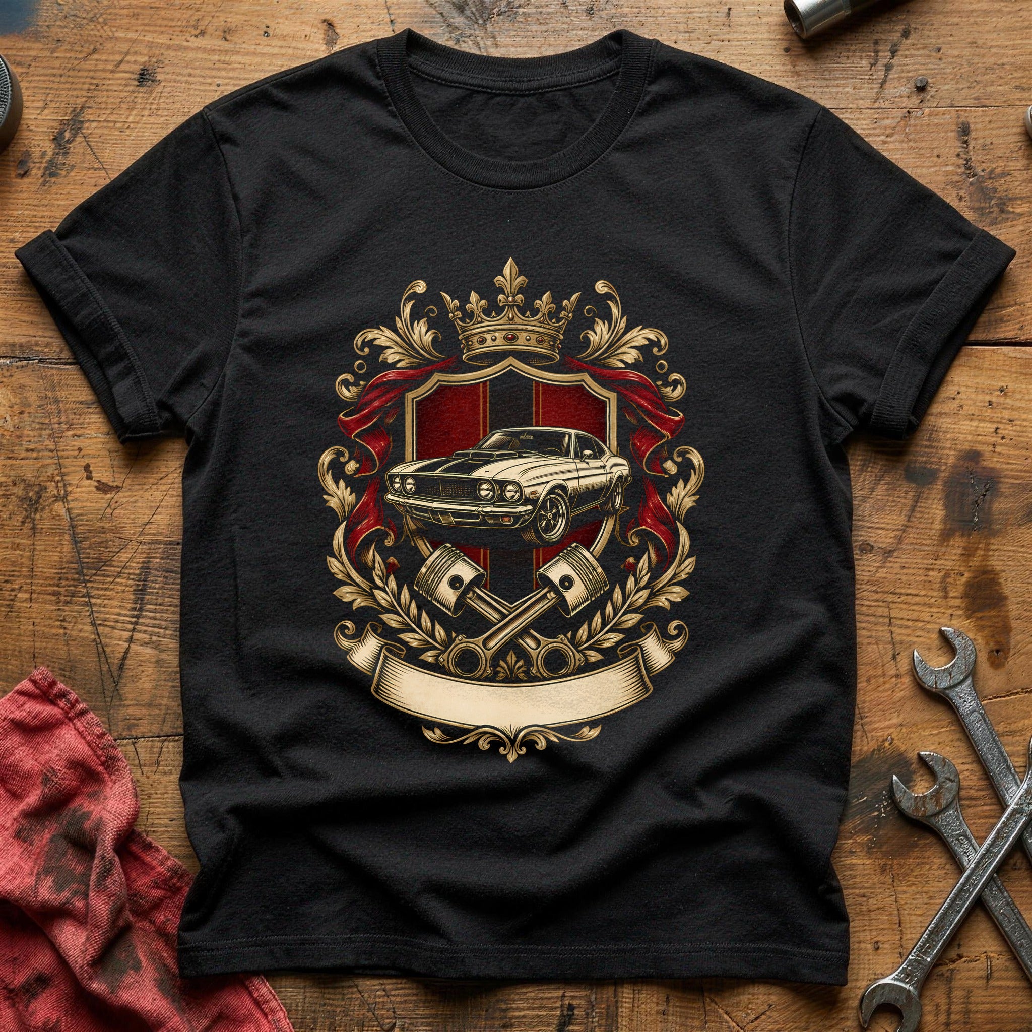 Heraldic Car 47 T-Shirt - Black