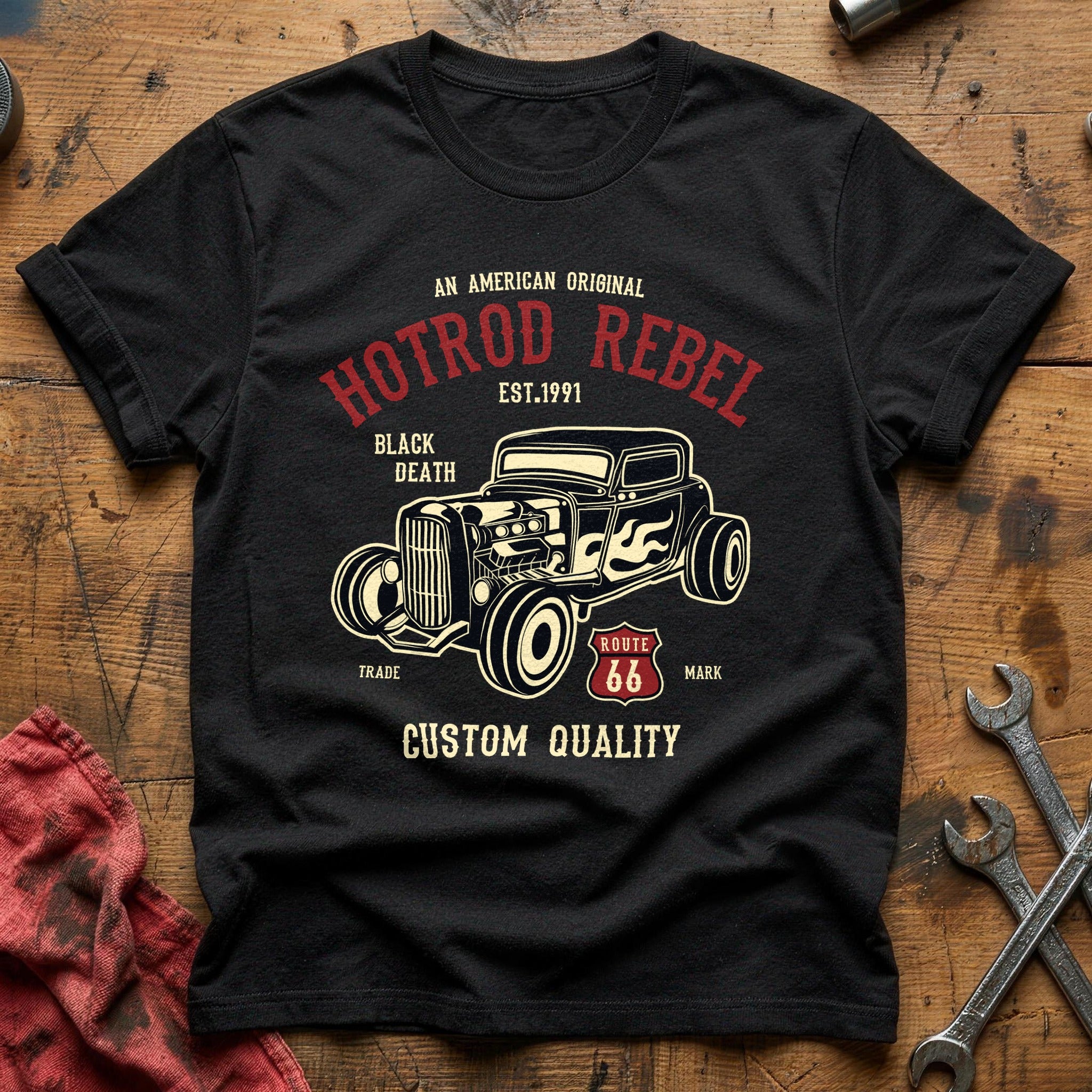 Hot rod rebel T-Shirt - Black