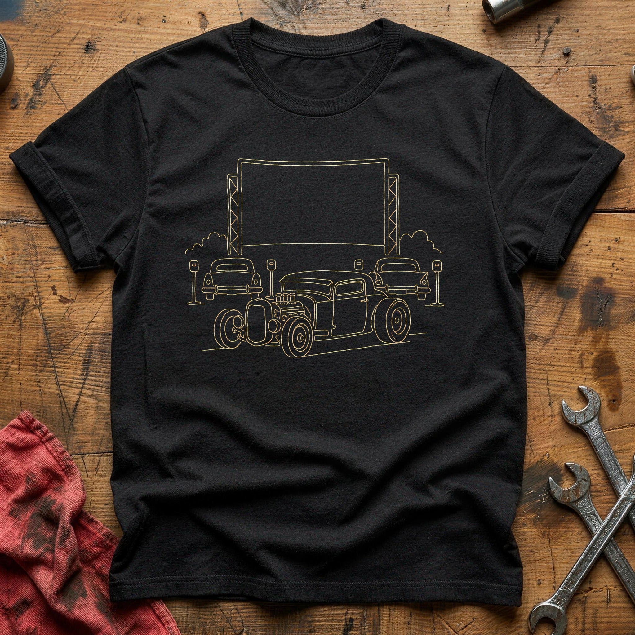 Hotrod Drivein 74 T-Shirt - Black