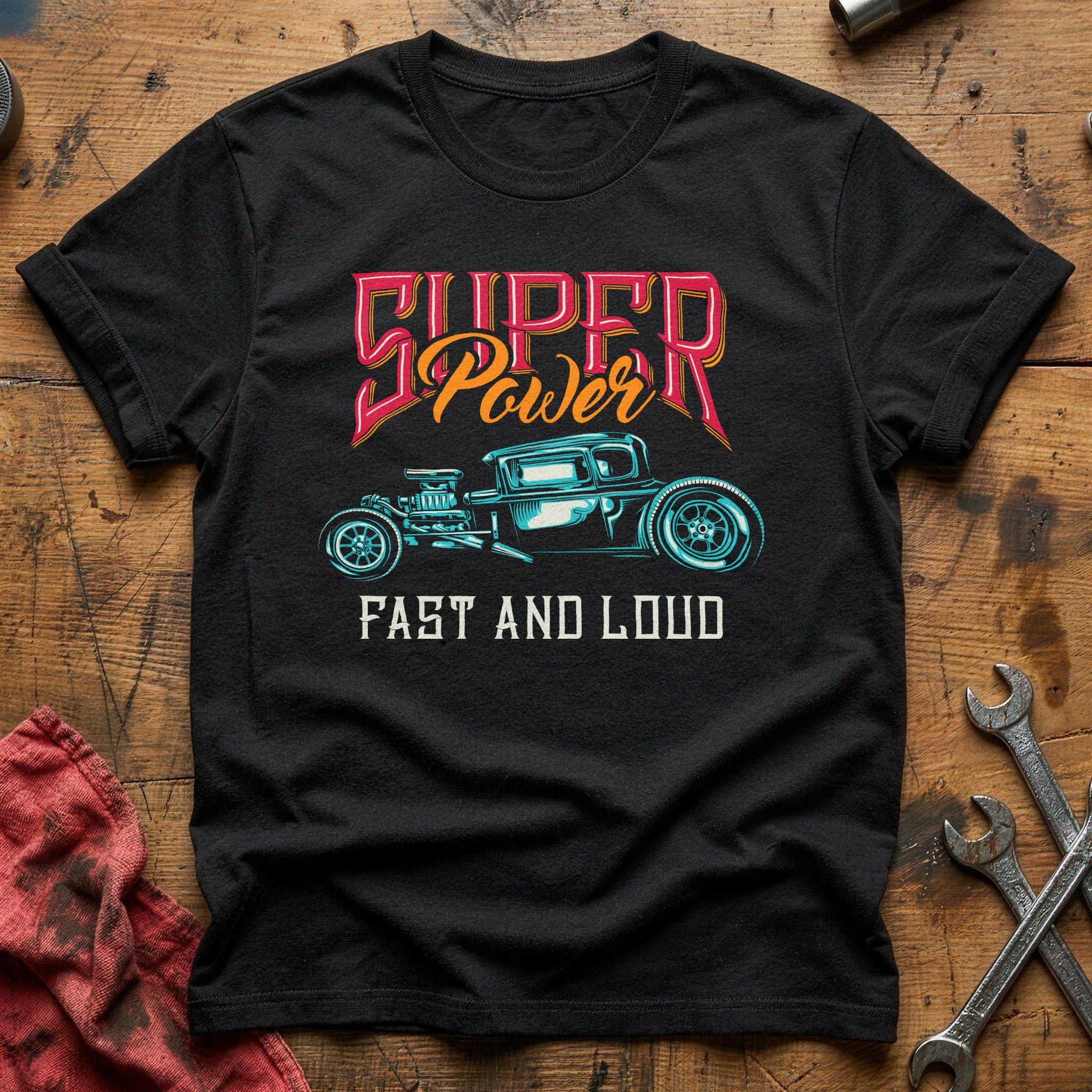 Hotrod fast and loud T-Shirt - Black