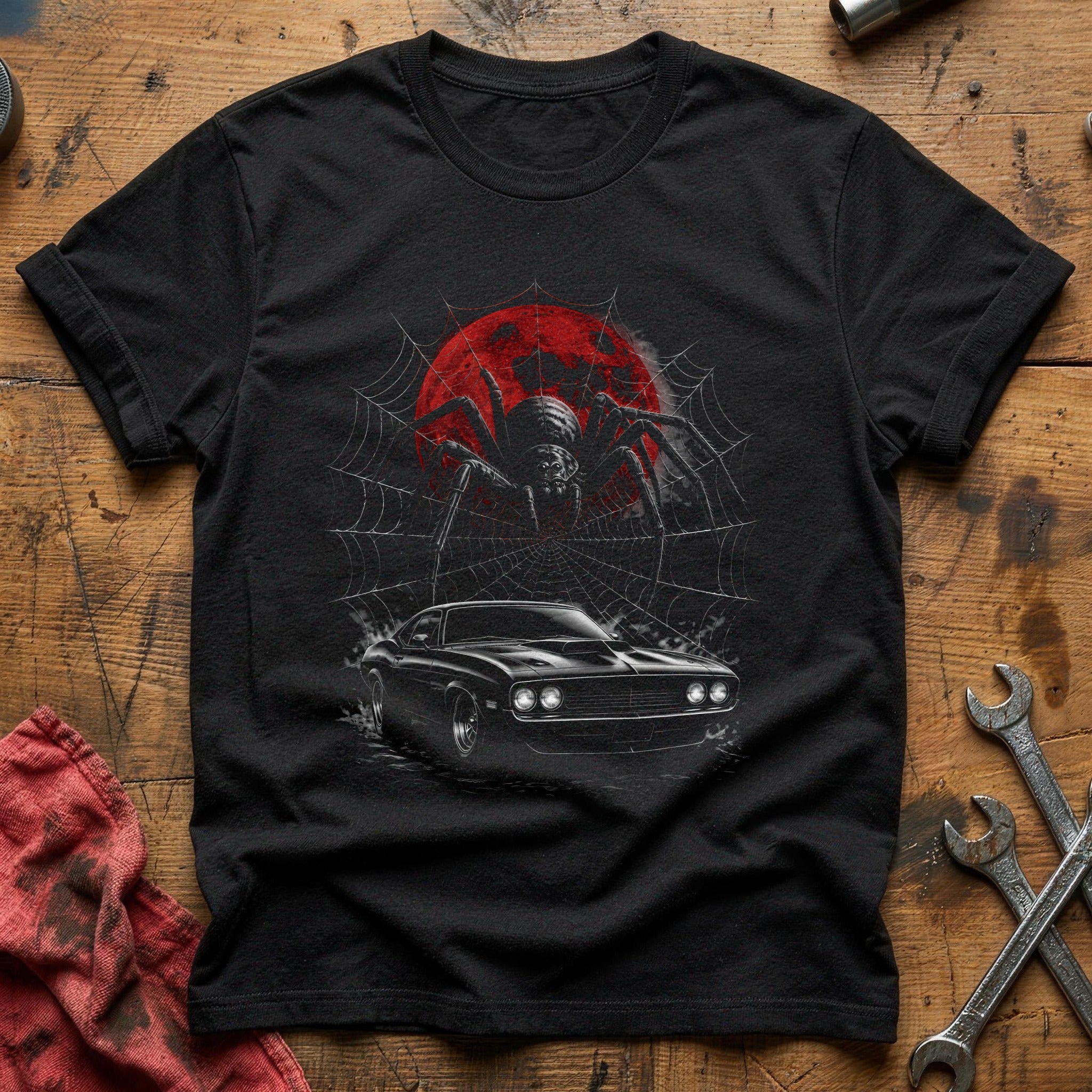 Hotrod Spider Web 63 T-Shirt - Black
