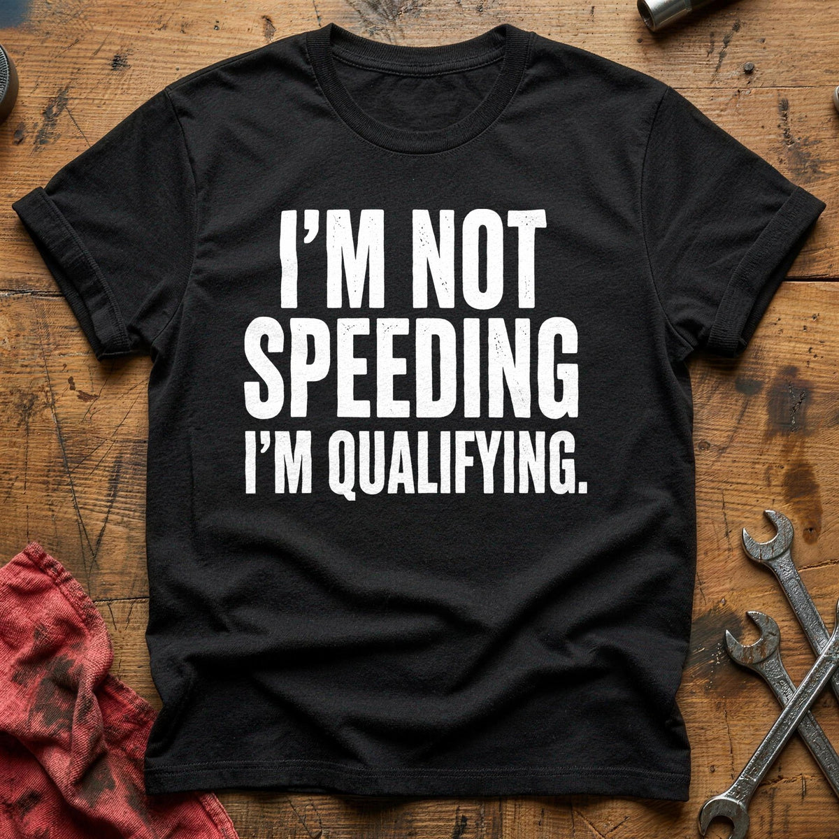 I'm Not Speeding I'm Qualifying 73 T-Shirt - Black