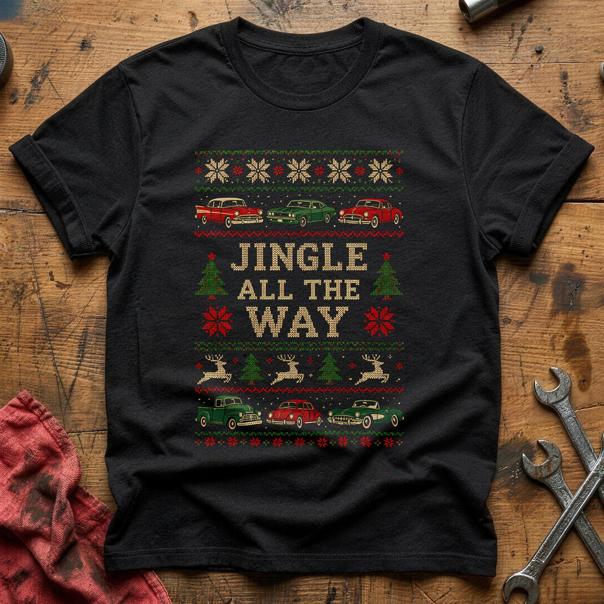 Jingle All The Way 66 T-Shirt - Black