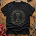 Leaf Wreath Piston 61 T-Shirt - Black