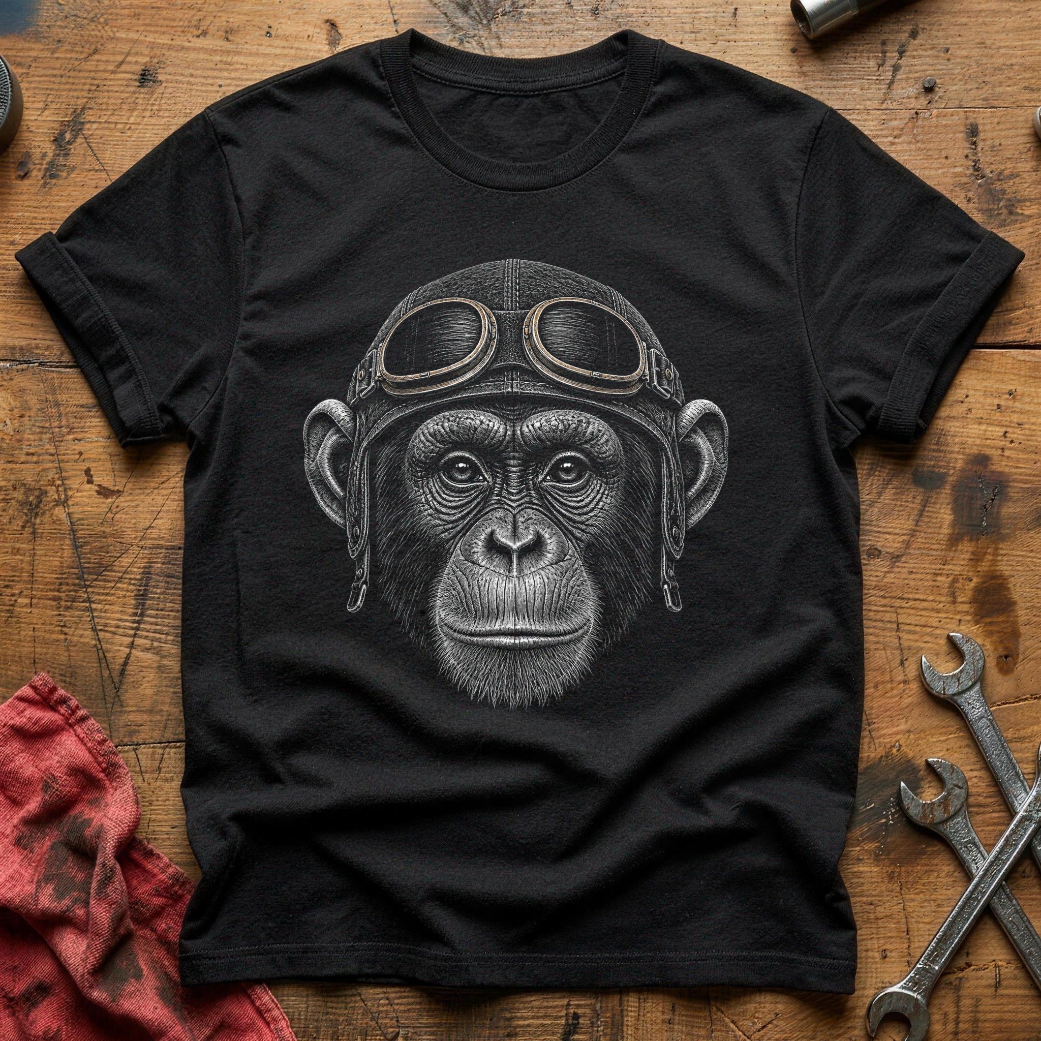 Leather & Liftoff T-Shirt - Black