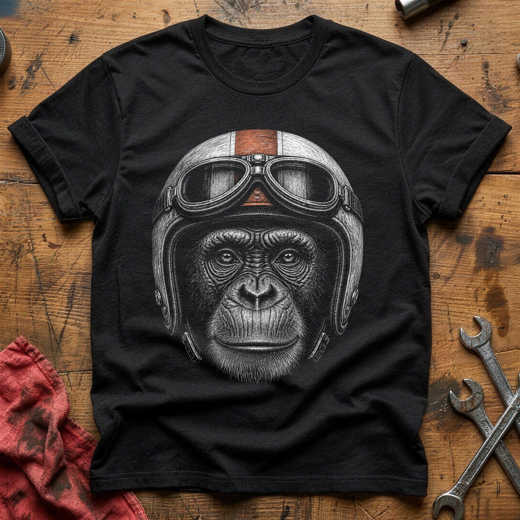 Leather & Thrust T-Shirt - Black