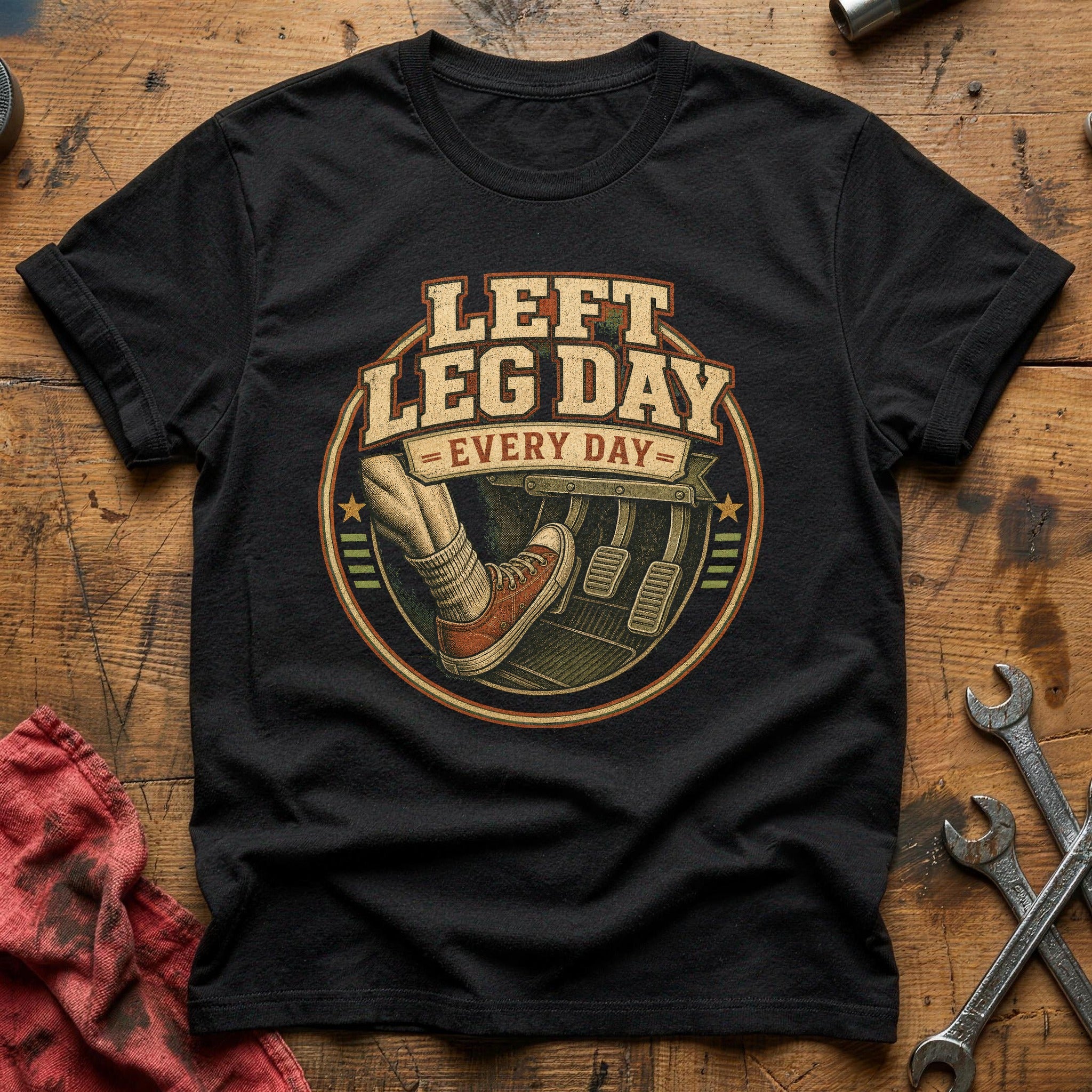Left Leg Day T-Shirt - Black
