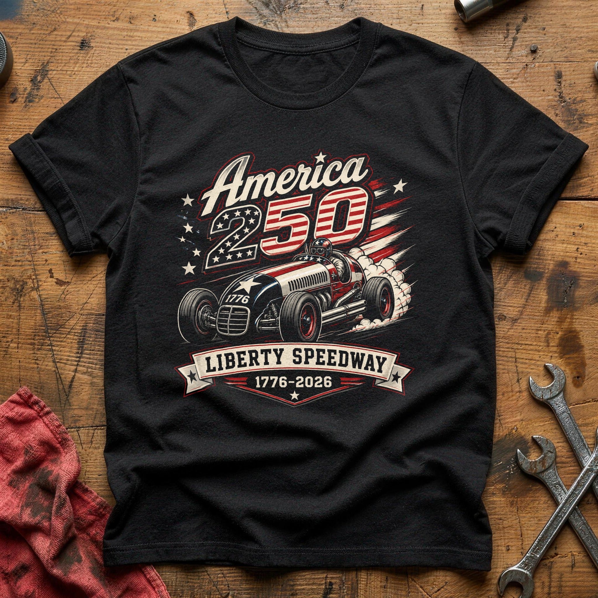 Liberty Quarter-Mile T-Shirt - Black