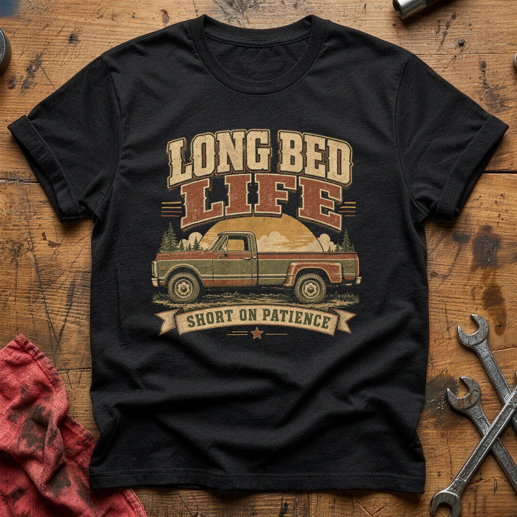 Long Bed Life T-Shirt - Black