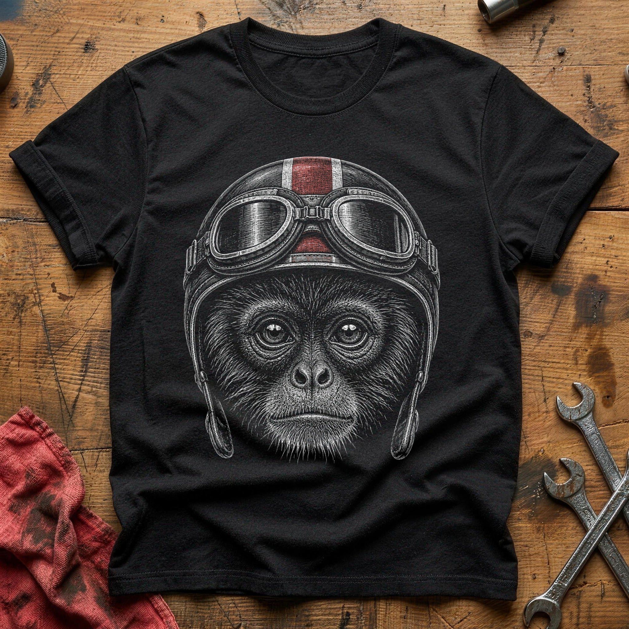 Monkey In Goggles - Black