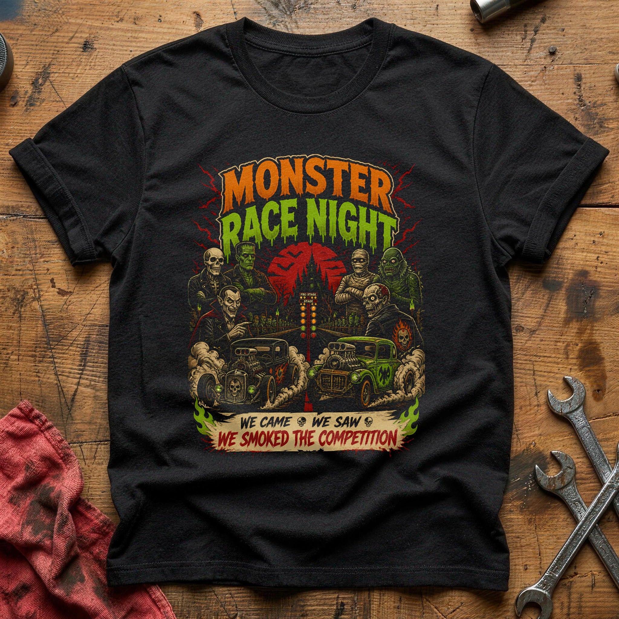 Monster Race Night 54 T-Shirt - Black