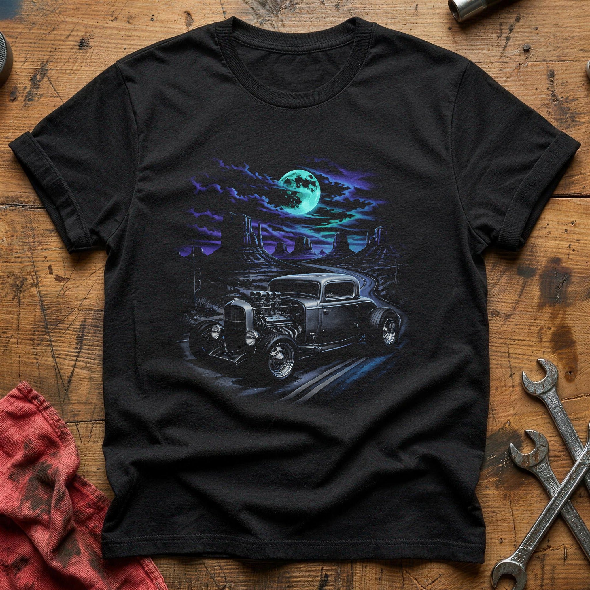 Moonlight Hot Rod Desert T-Shirt - Black