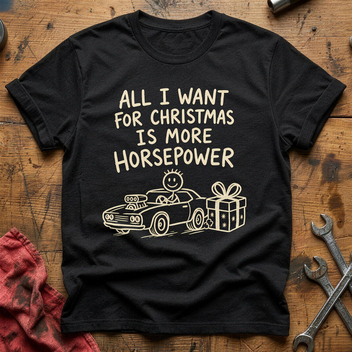 More Horsepower 77 T-Shirt - Black