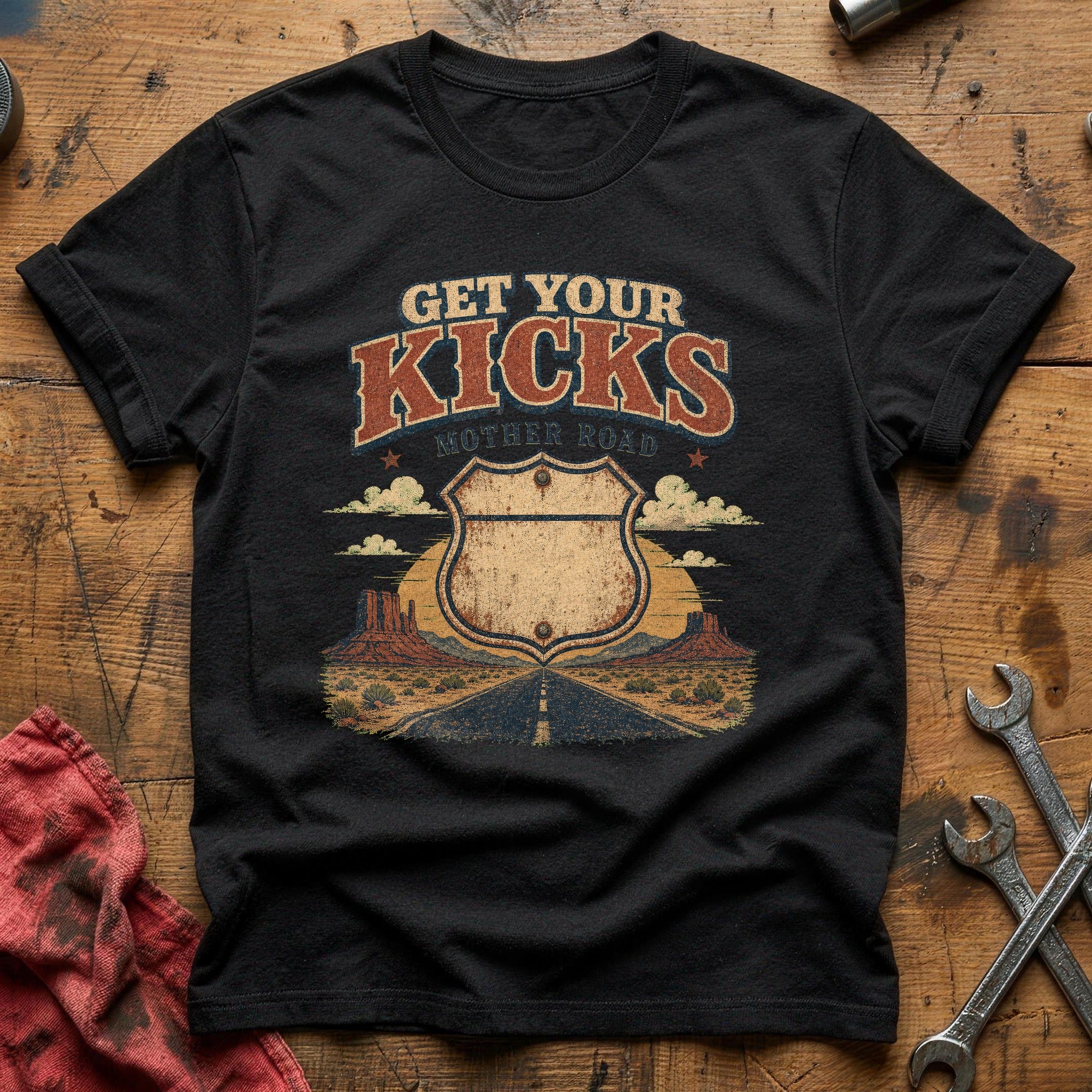 Mother Road Miles T-Shirt - Black