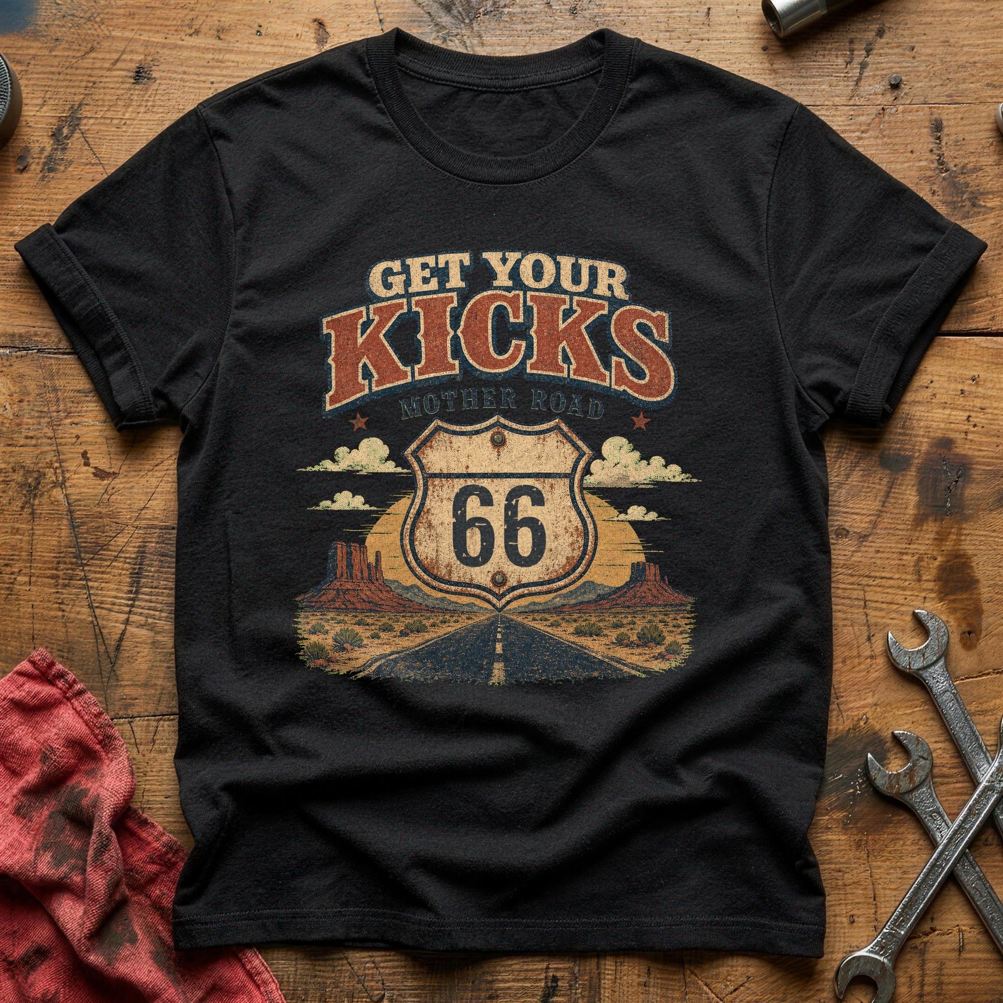 Mother Road Miles T-Shirt - Black