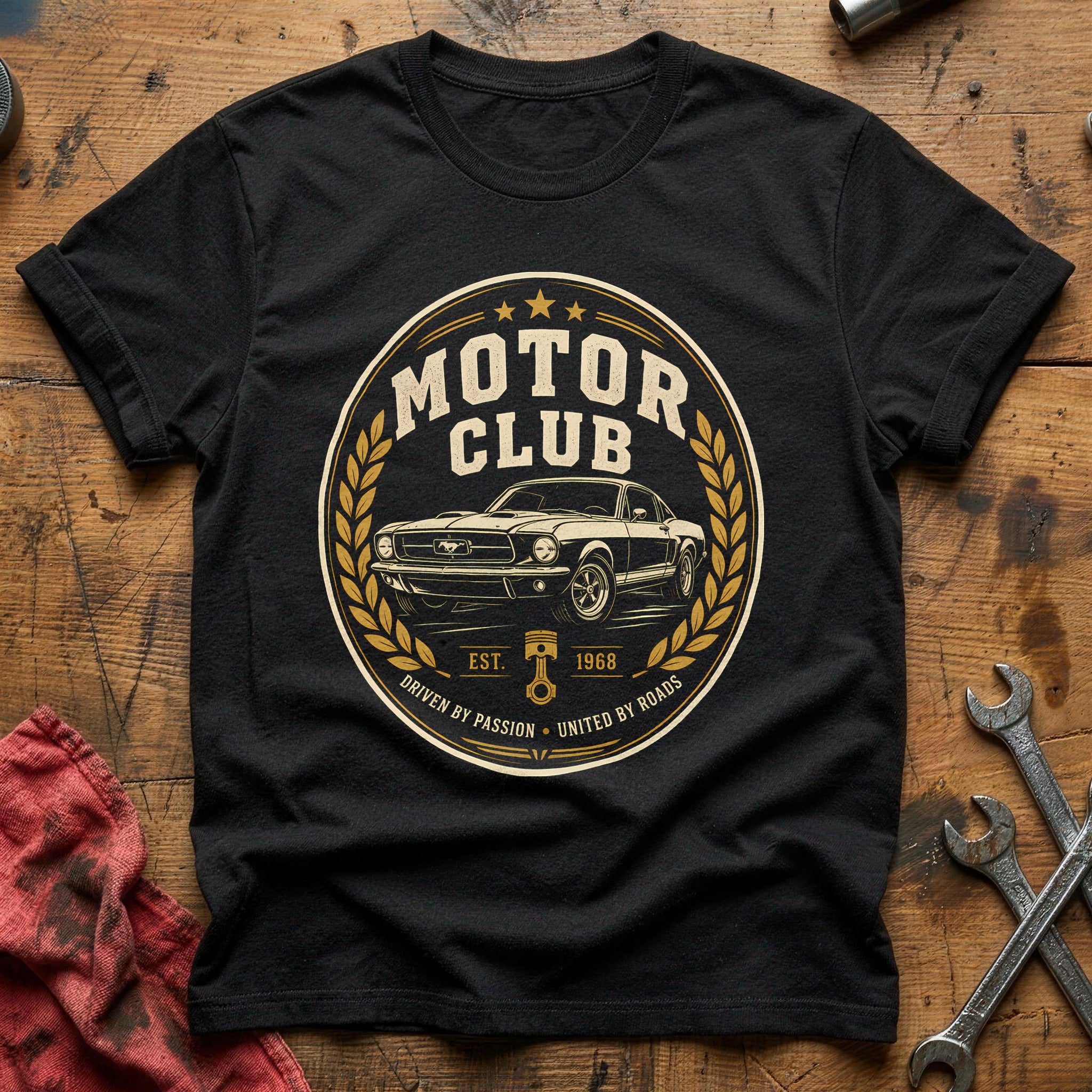 Motor Club Roundel T-Shirt - Black